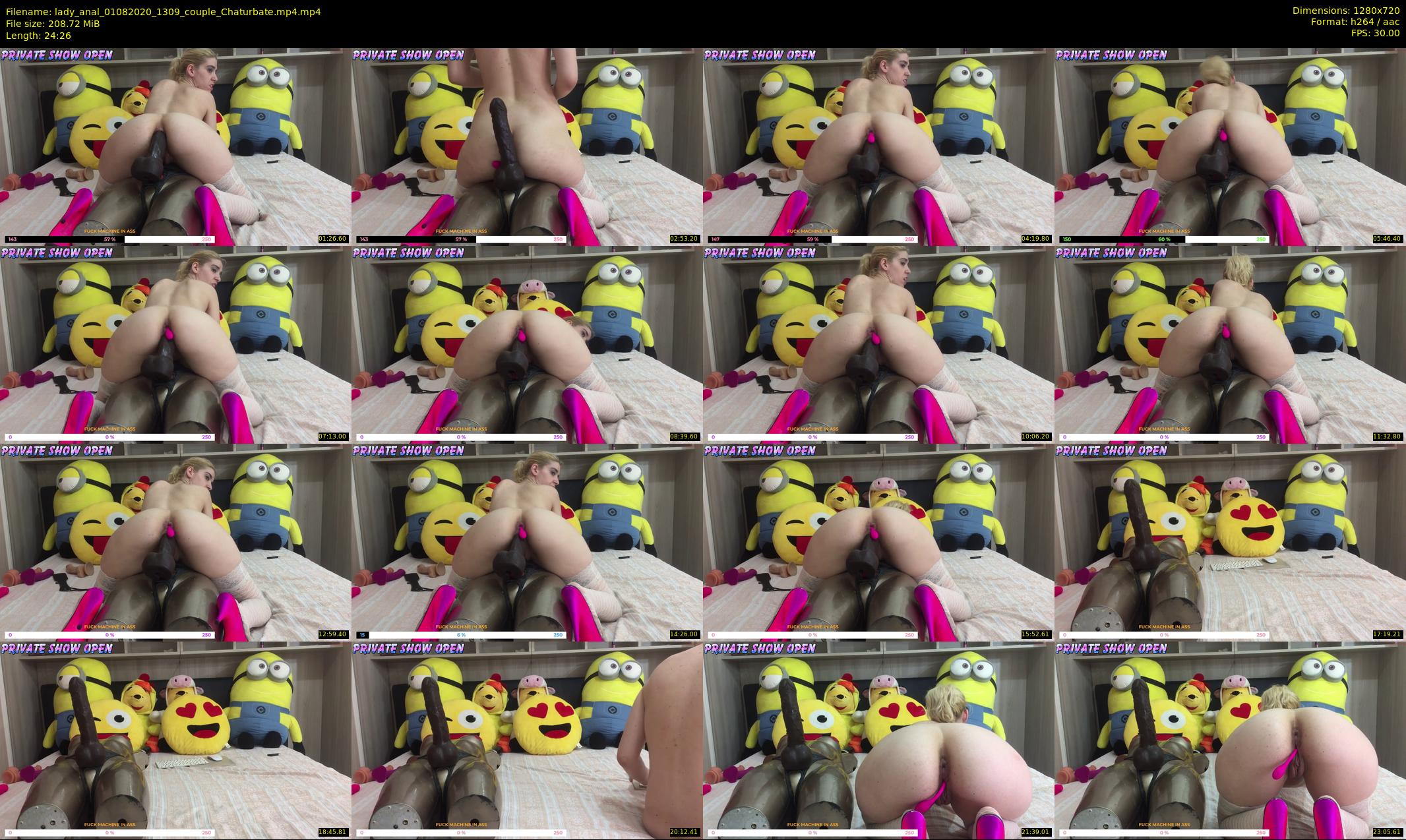 lady_anal — 25 minute Chaturbate female cam show recording, 720p, Aug 1, 2020