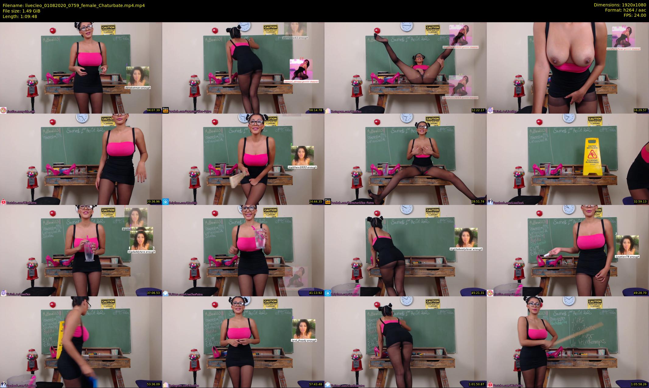 livecleo — 70 minute Chaturbate female cam show recording, 1080p, Aug 1, 2020