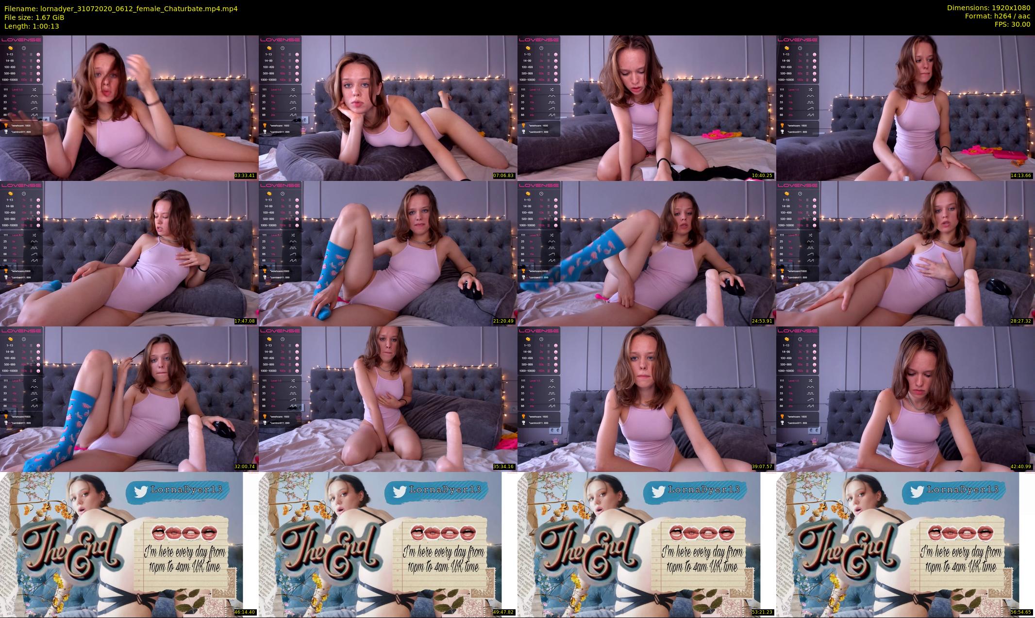 lornadyer — 61 minute Chaturbate female cam show recording, 1080p, Jul 31, 2020