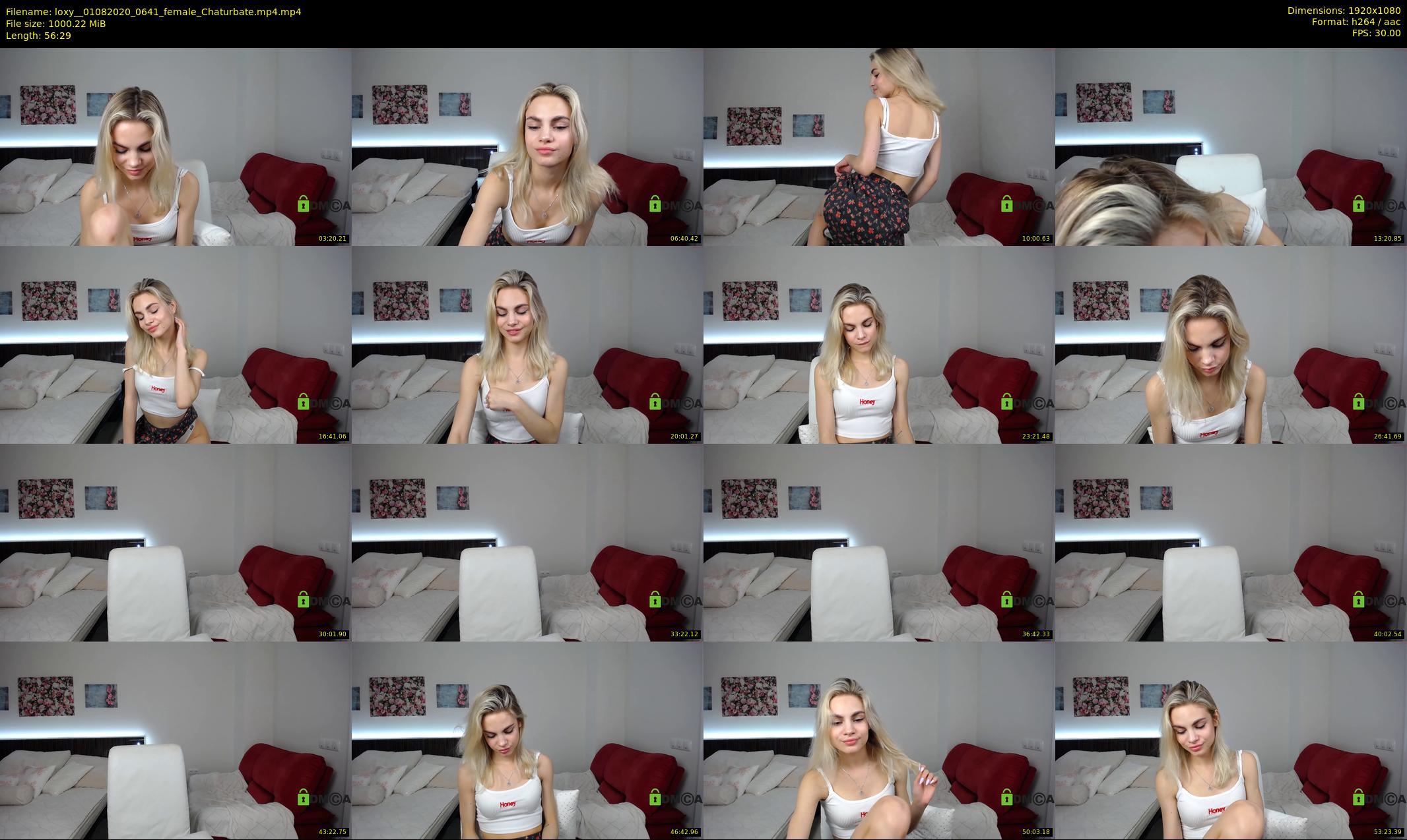 loxy_ — 57 minute Chaturbate female cam show recording, 1080p, Aug 1, 2020