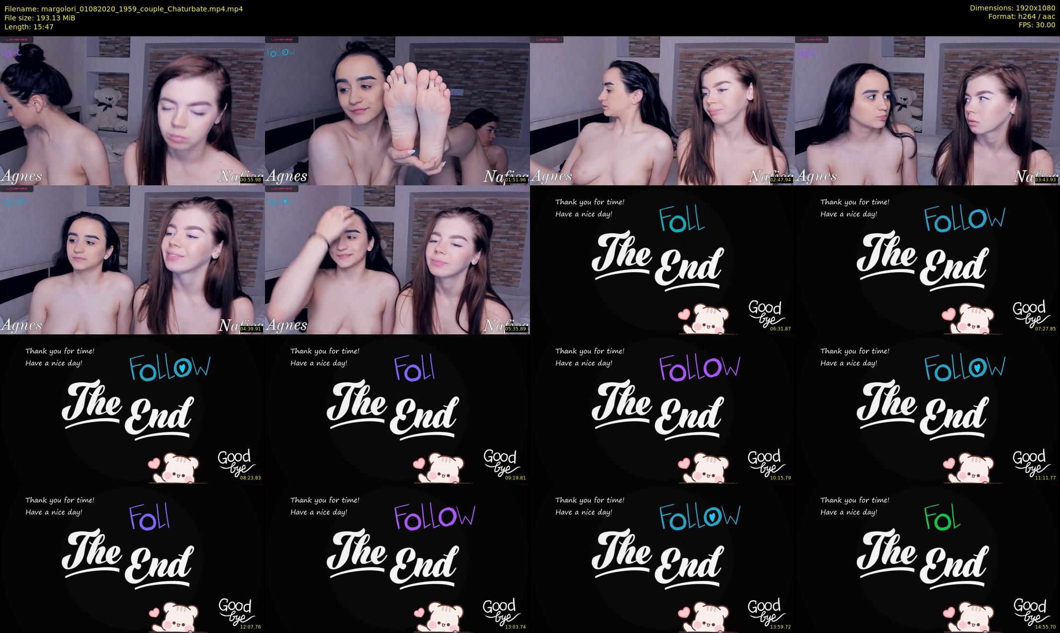 margolori — 16 minute Chaturbate couple cam show recording, 1080p, Aug 1, 2020