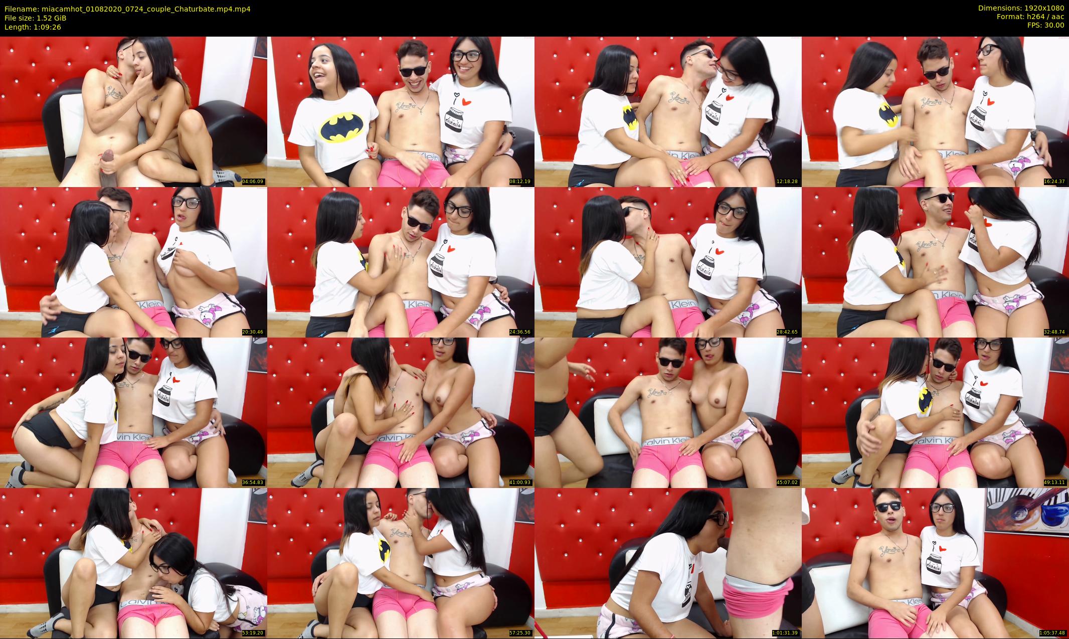 miacamhot — 70 minute Chaturbate couple cam show recording, 1080p, Aug 1, 2020