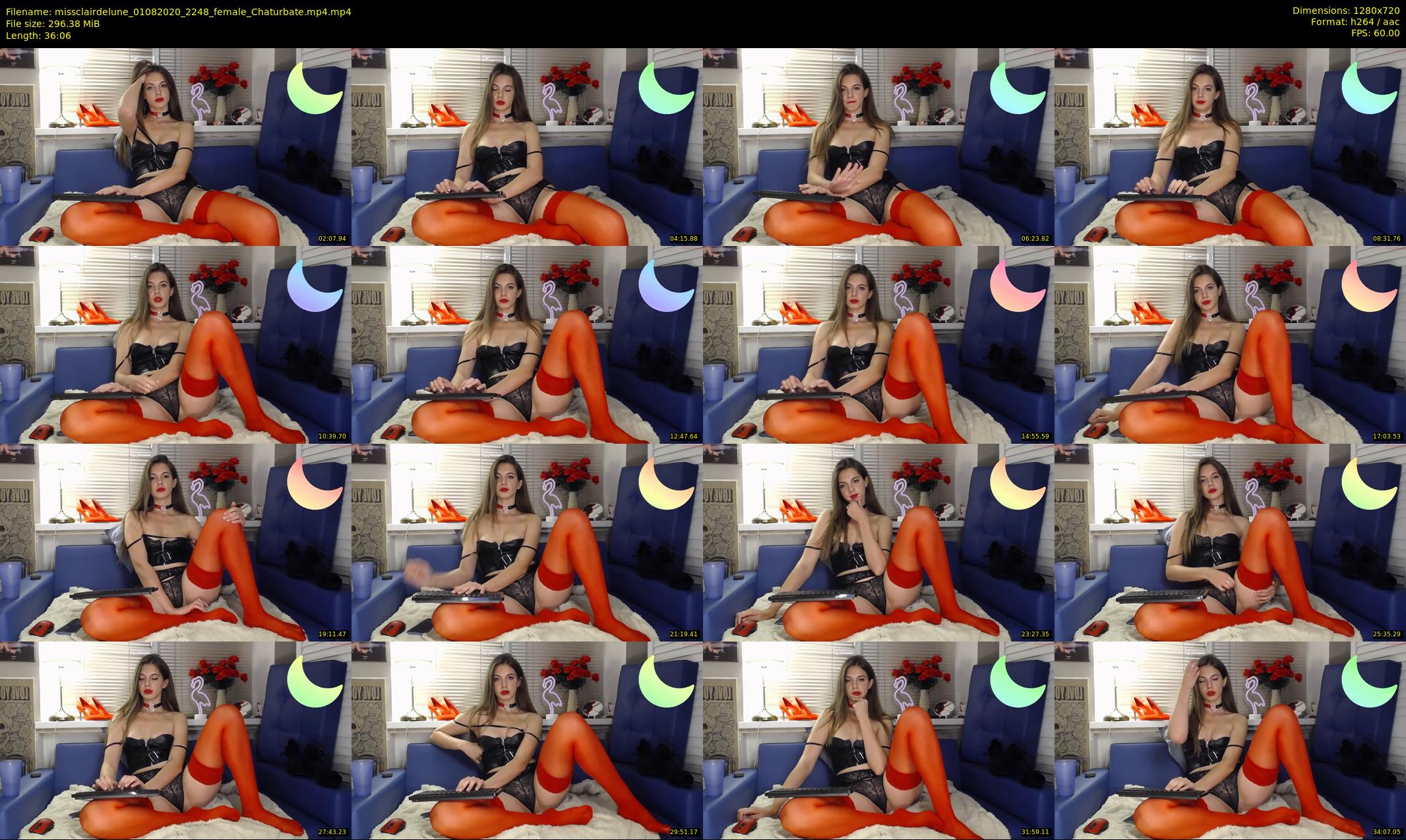 missclairdelune — 37 minute Chaturbate female cam show recording, 720p, Aug 1, 2020