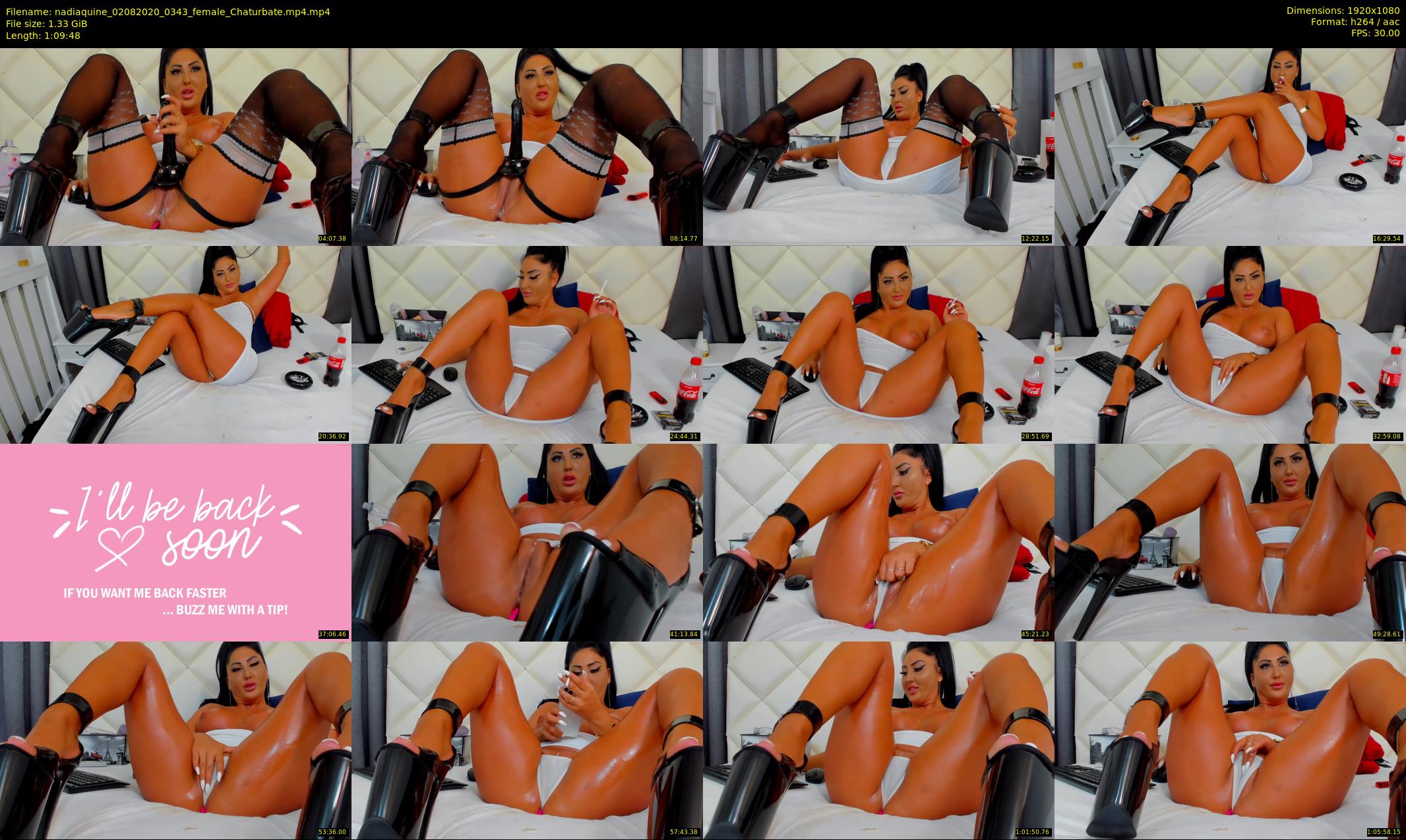 nadiaquine — 70 minute Chaturbate female cam show recording, 1080p, Aug 2, 2020