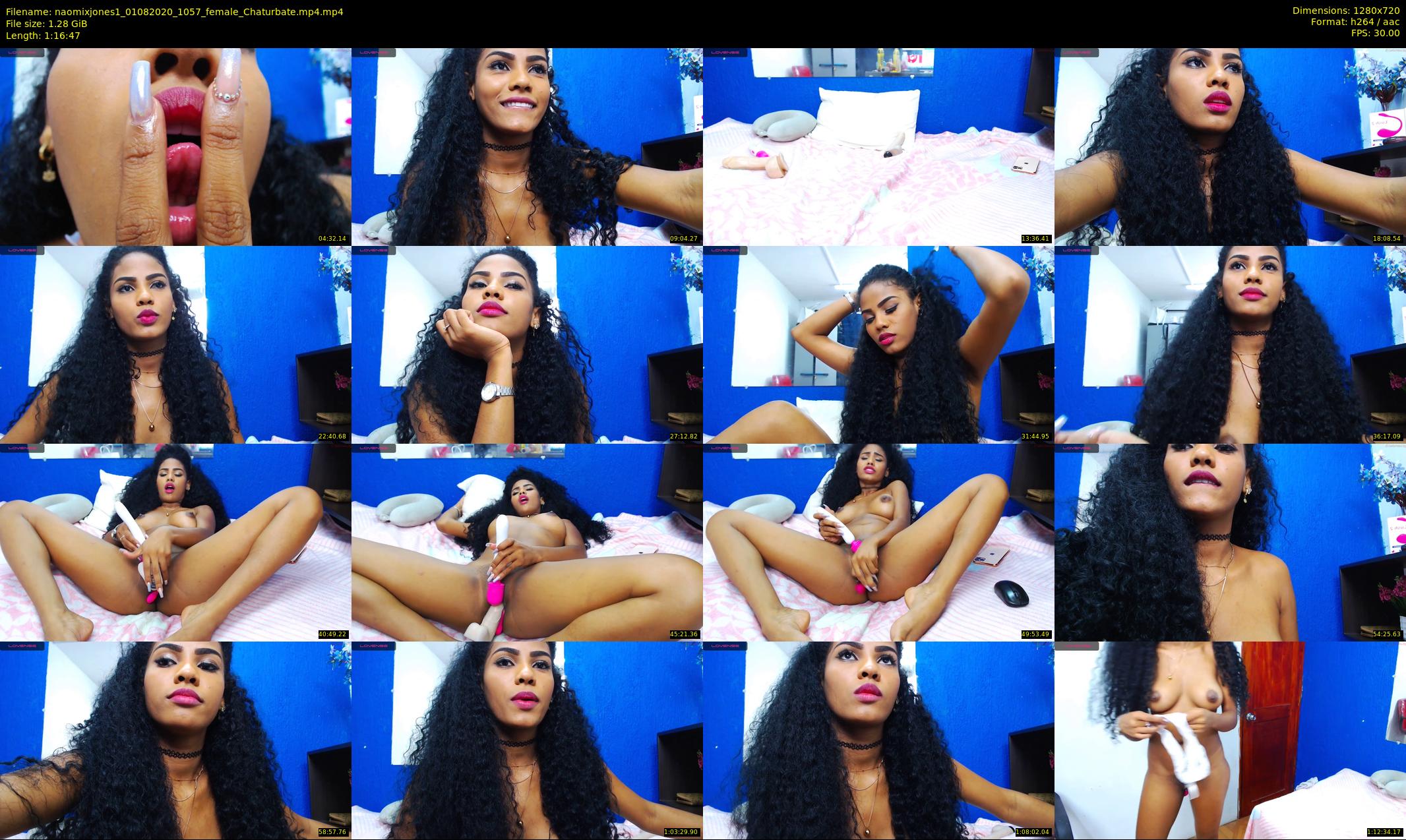 naomixjones1 — 77 minute Chaturbate female cam show recording, 720p, Aug 1, 2020