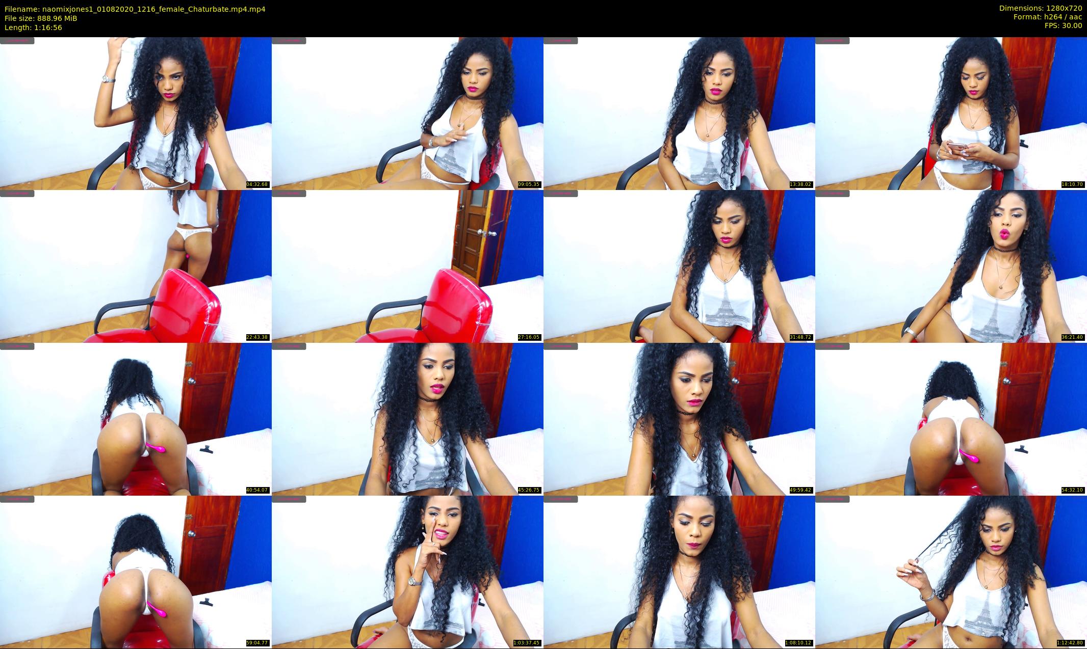 naomixjones1 — 77 minute Chaturbate female cam show recording, 720p, Aug 1, 2020