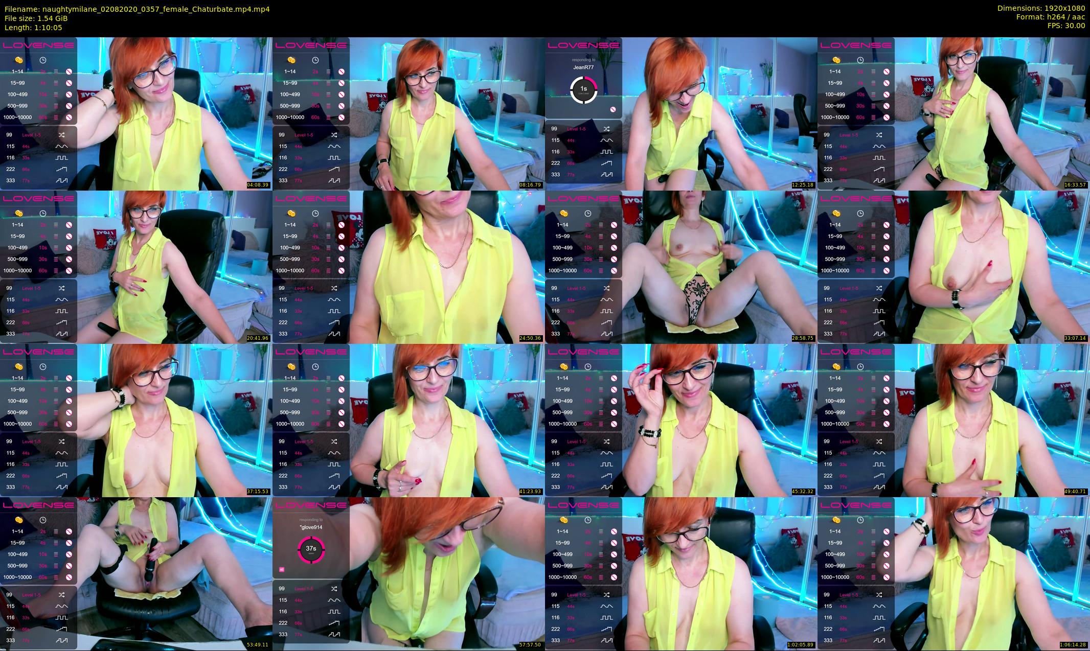 naughtymilane — 71 minute Chaturbate female cam show recording, 1080p, Aug 2, 2020