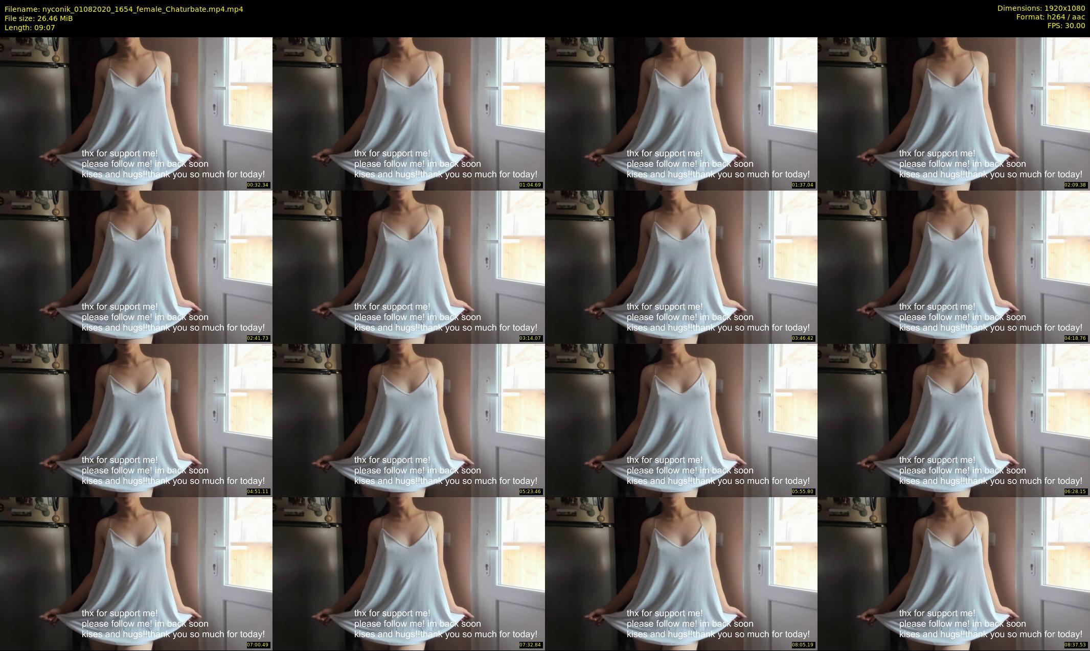 nyconik — 10 minute Chaturbate female cam show recording, 1080p, Aug 1, 2020