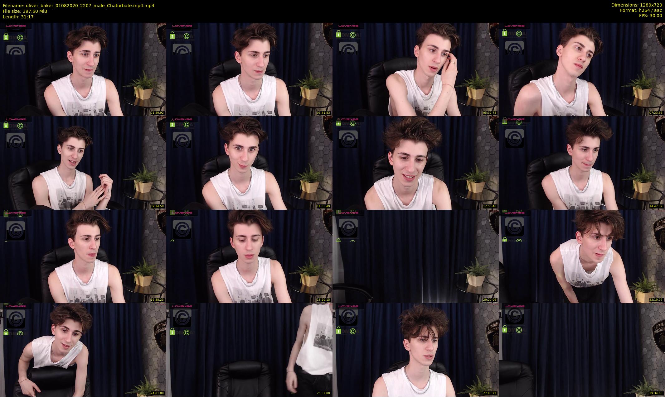 oliver_baker — 32 minute Chaturbate male cam show recording, 720p, Aug 1, 2020