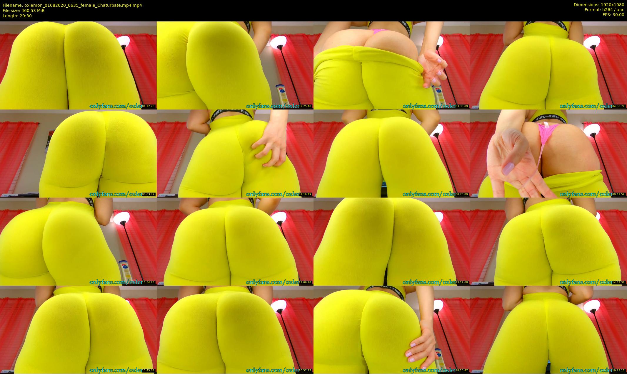 oxlemon — 21 minute Chaturbate female cam show recording, 1080p, Aug 1, 2020