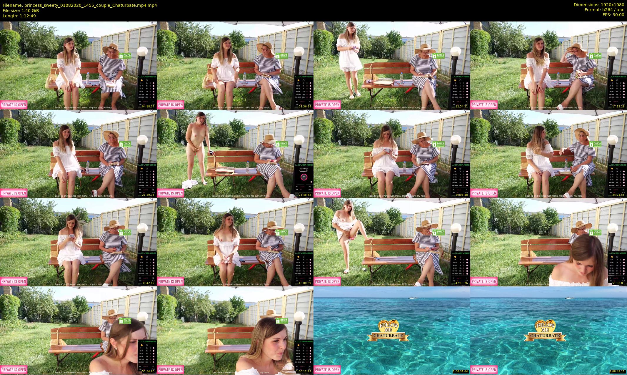 princess_sweety — 73 minute Chaturbate couple cam show recording, 1080p, Aug 1, 2020