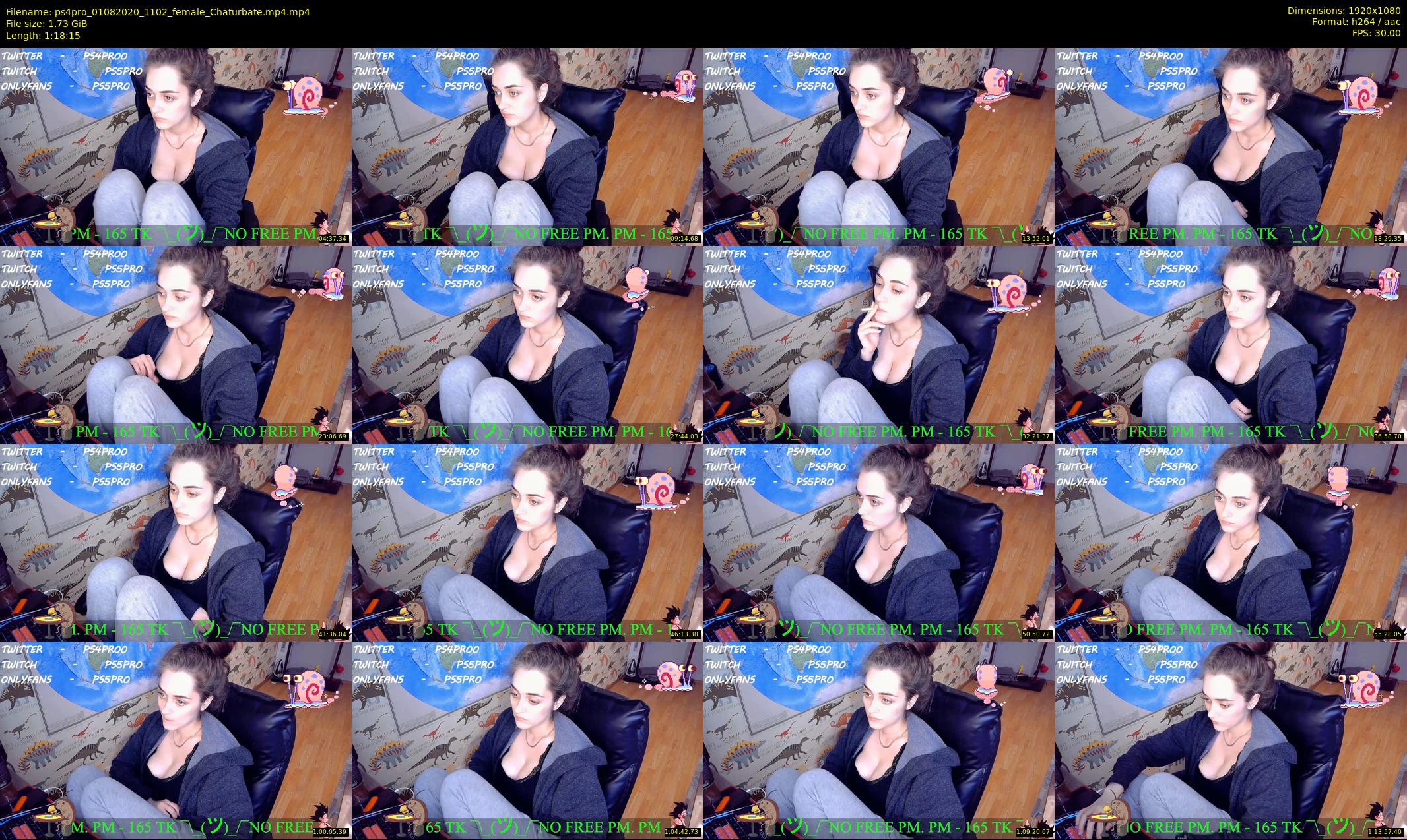 ps4pro — 79 minute Chaturbate female cam show recording, 1080p, Aug 1, 2020