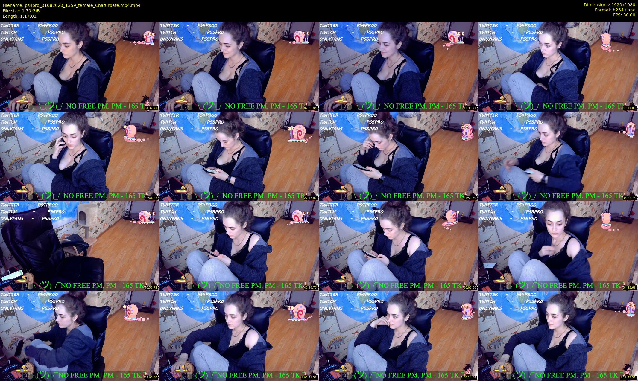ps4pro — 78 minute Chaturbate female cam show recording, 1080p, Aug 1, 2020