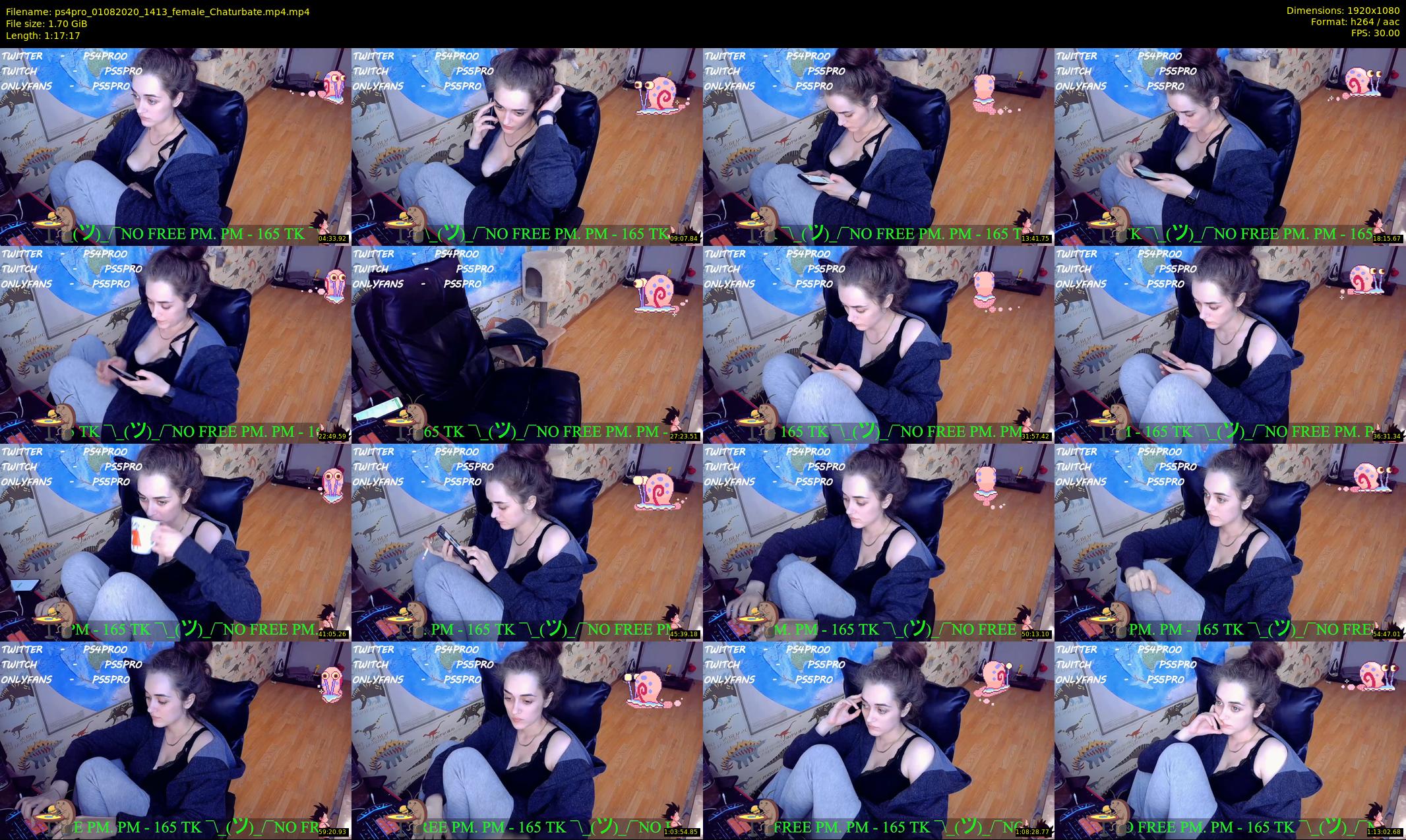 ps4pro — 78 minute Chaturbate female cam show recording, 1080p, Aug 1, 2020