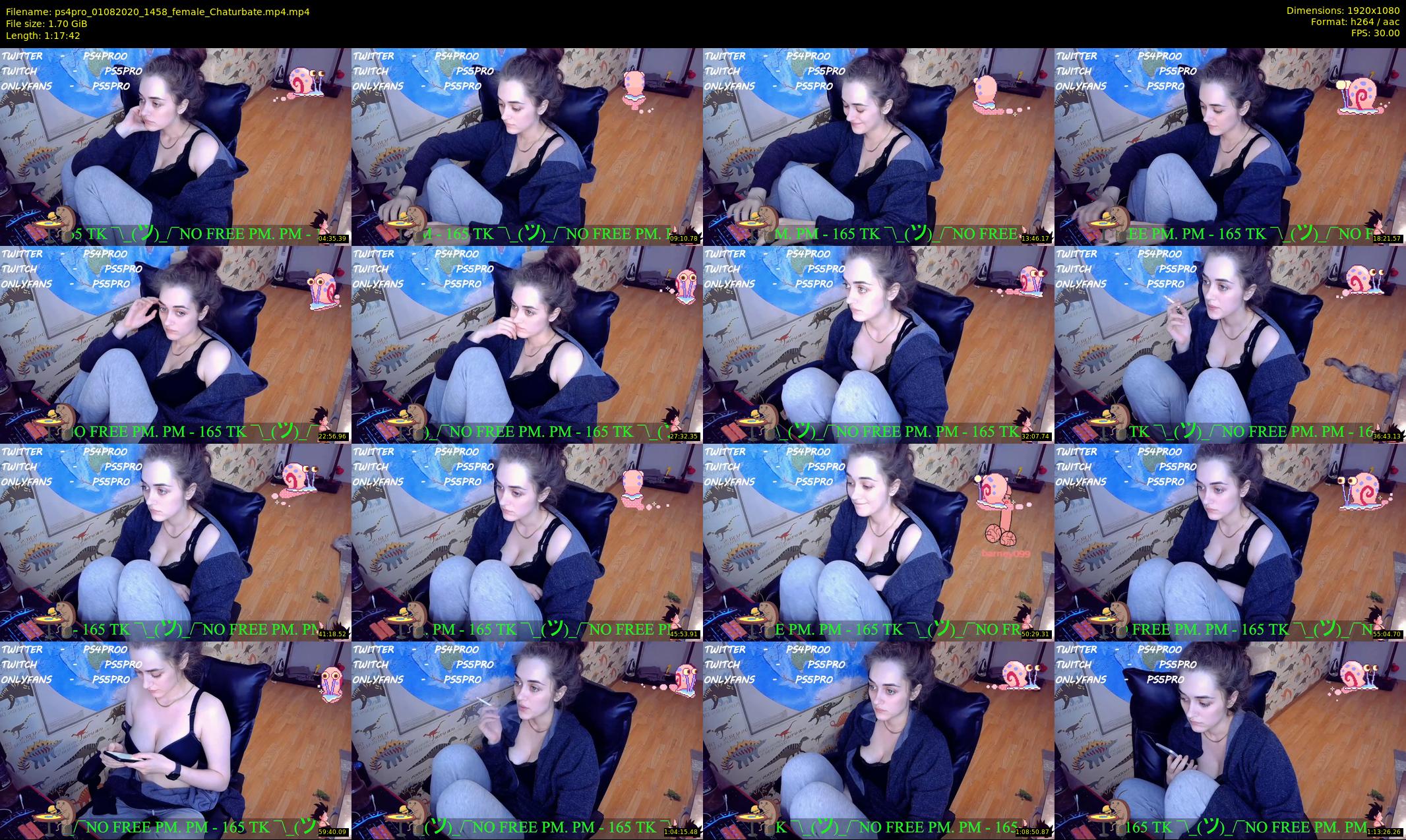 ps4pro — 78 minute Chaturbate female cam show recording, 1080p, Aug 1, 2020