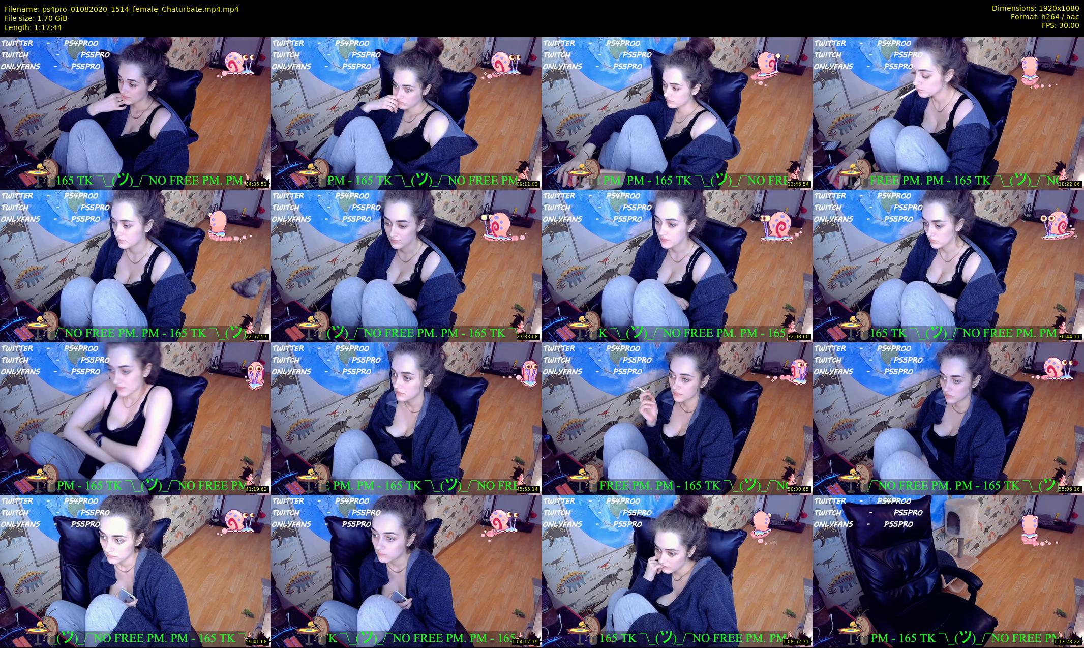 ps4pro — 78 minute Chaturbate female cam show recording, 1080p, Aug 1, 2020