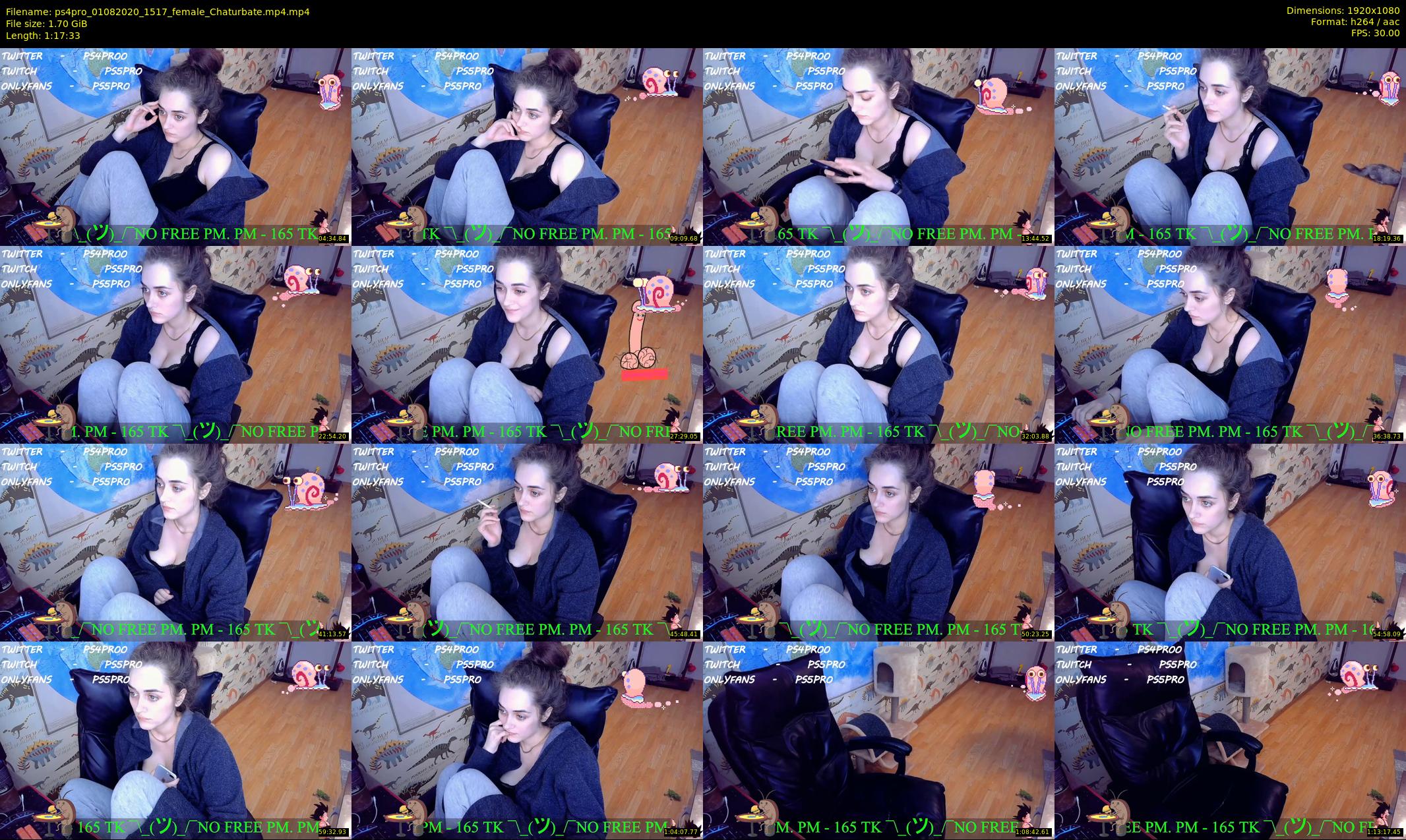 ps4pro — 78 minute Chaturbate female cam show recording, 1080p, Aug 1, 2020