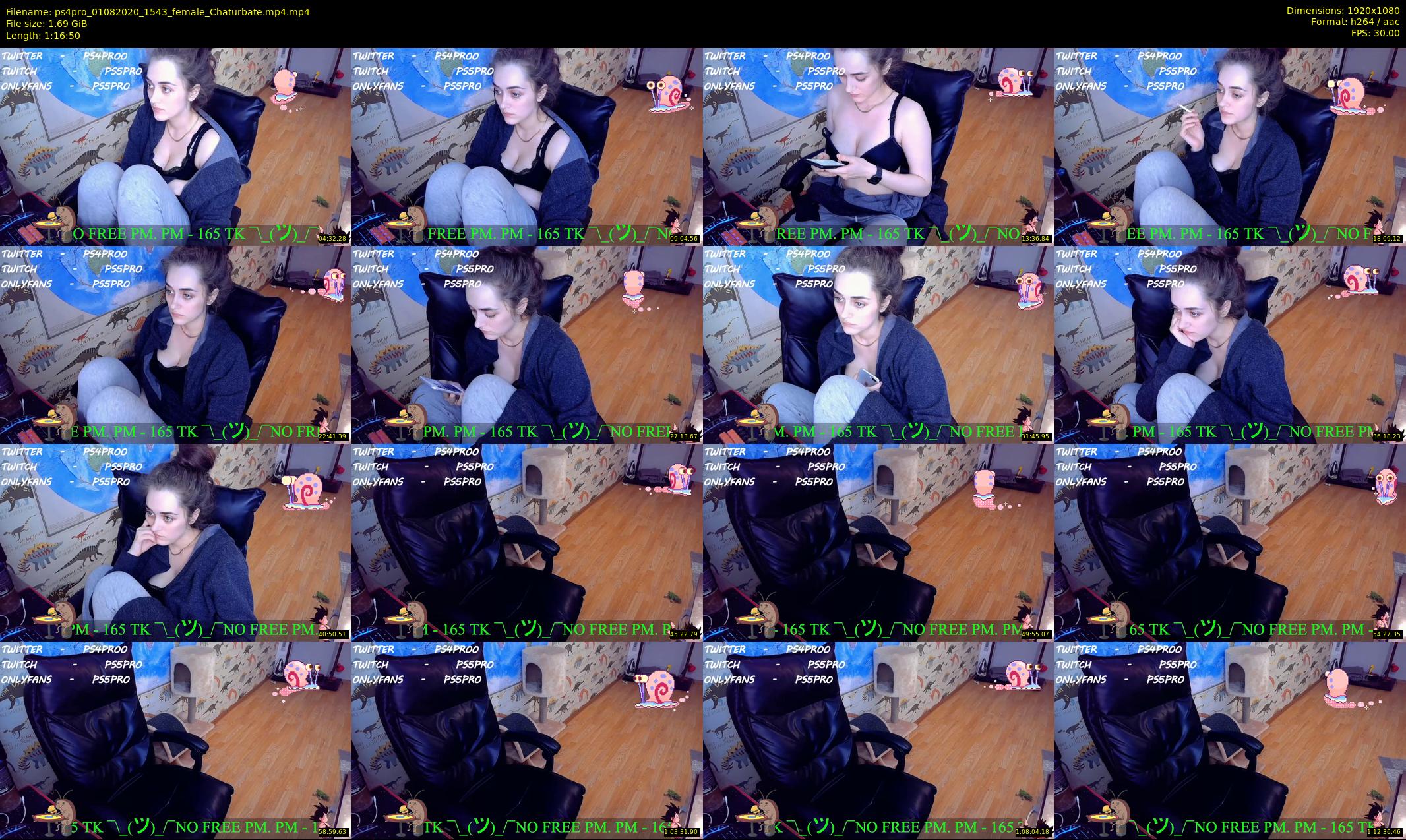 ps4pro — 77 minute Chaturbate female cam show recording, 1080p, Aug 1, 2020