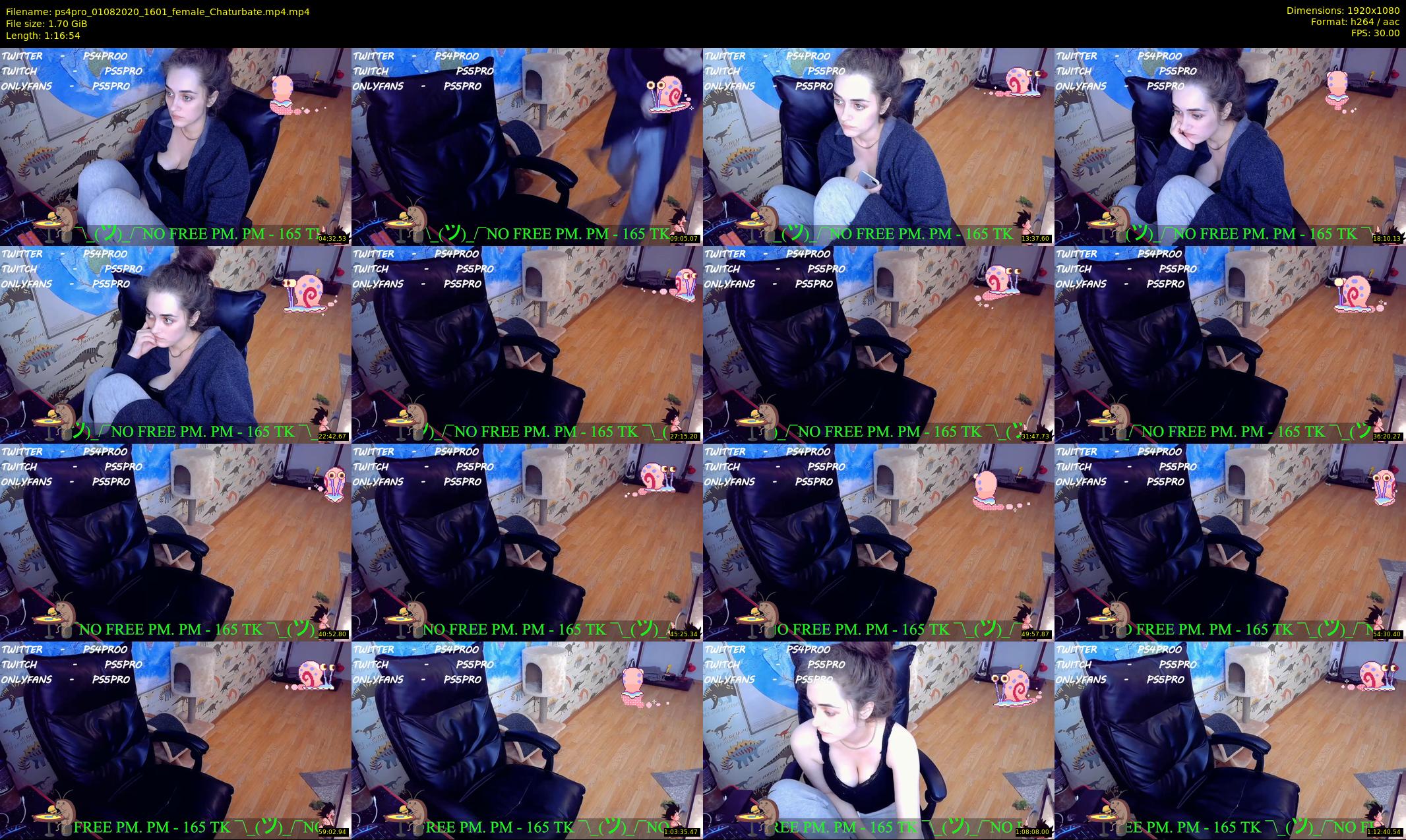 ps4pro — 77 minute Chaturbate female cam show recording, 1080p, Aug 1, 2020