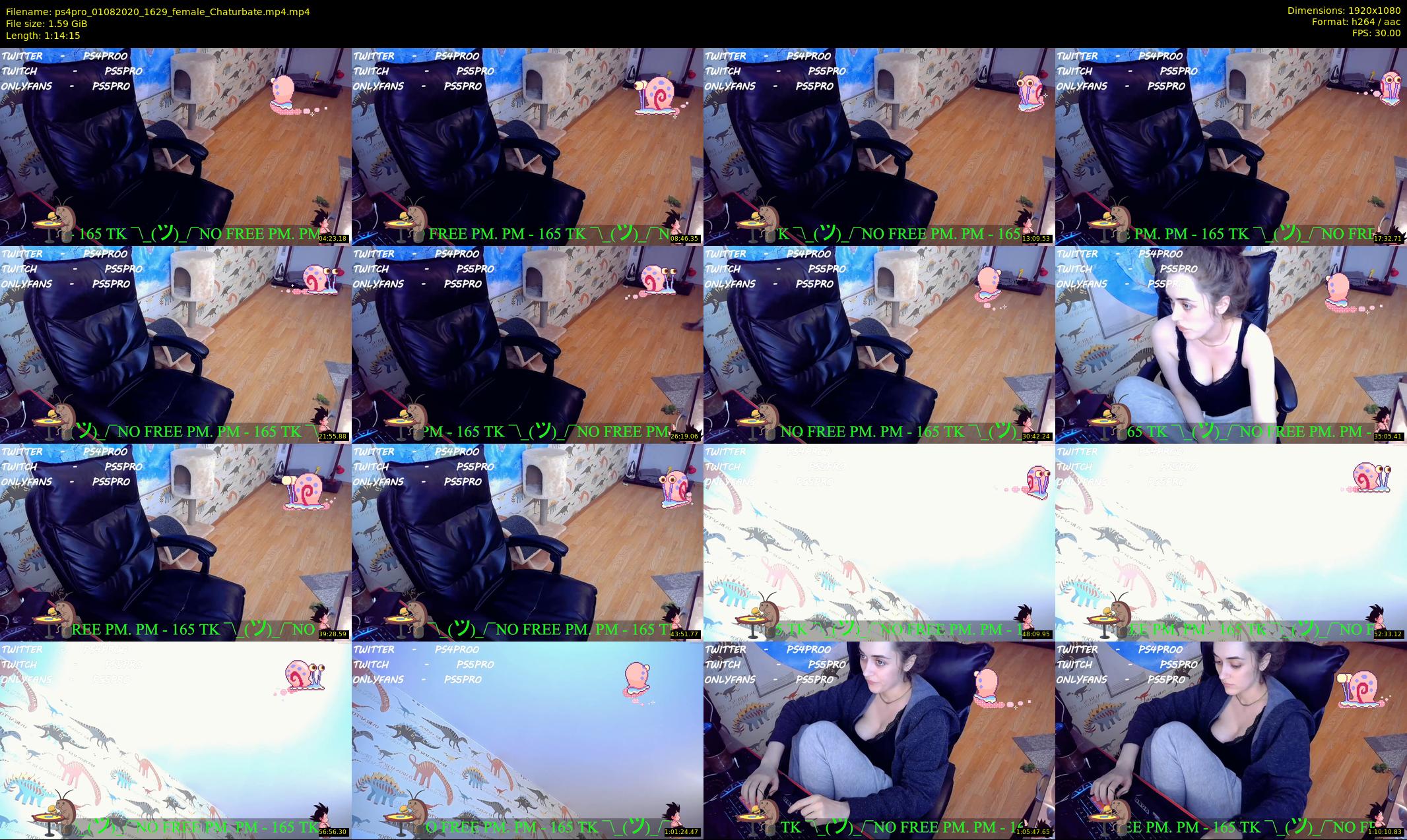 ps4pro — 75 minute Chaturbate female cam show recording, 1080p, Aug 1, 2020