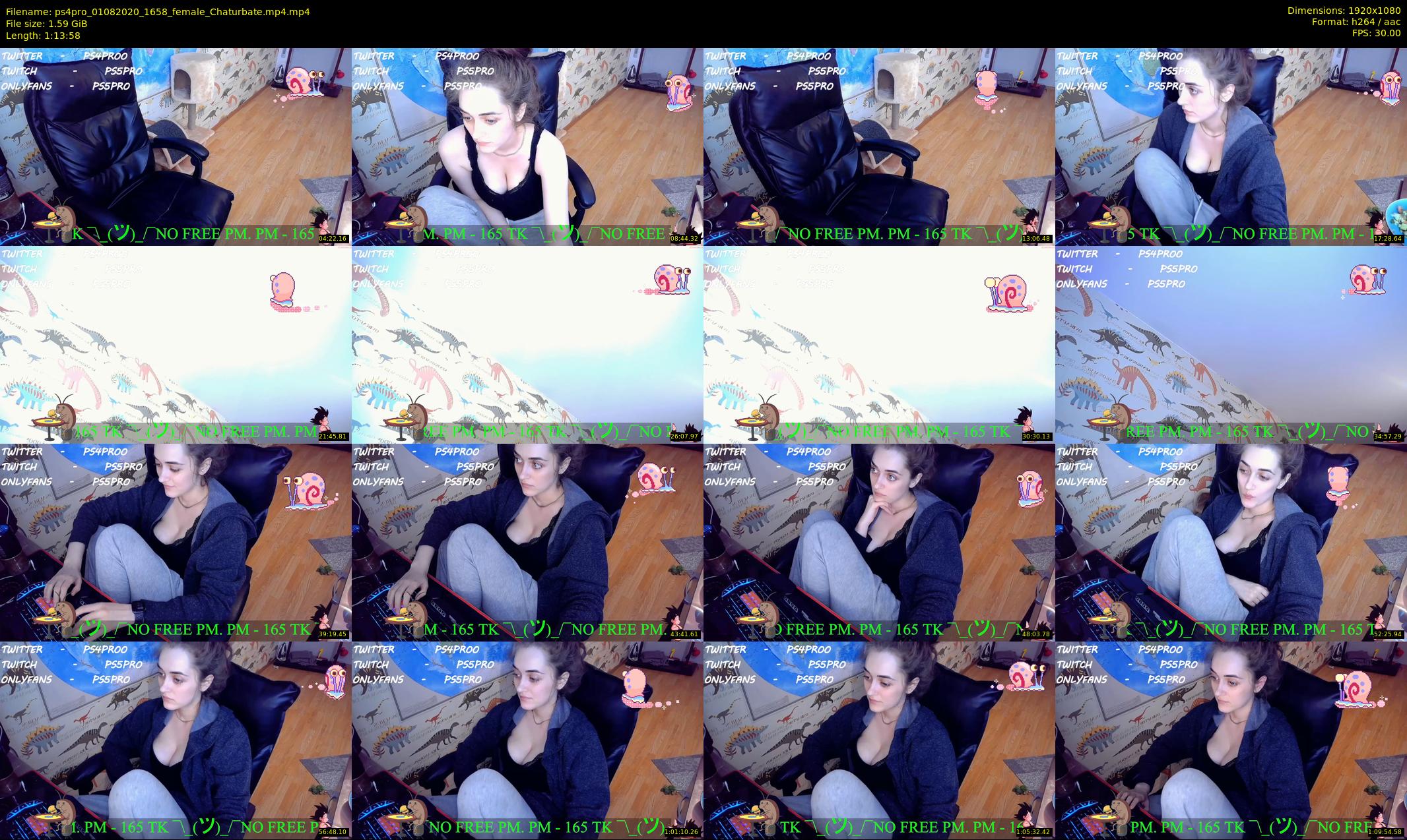 ps4pro — 74 minute Chaturbate female cam show recording, 1080p, Aug 1, 2020