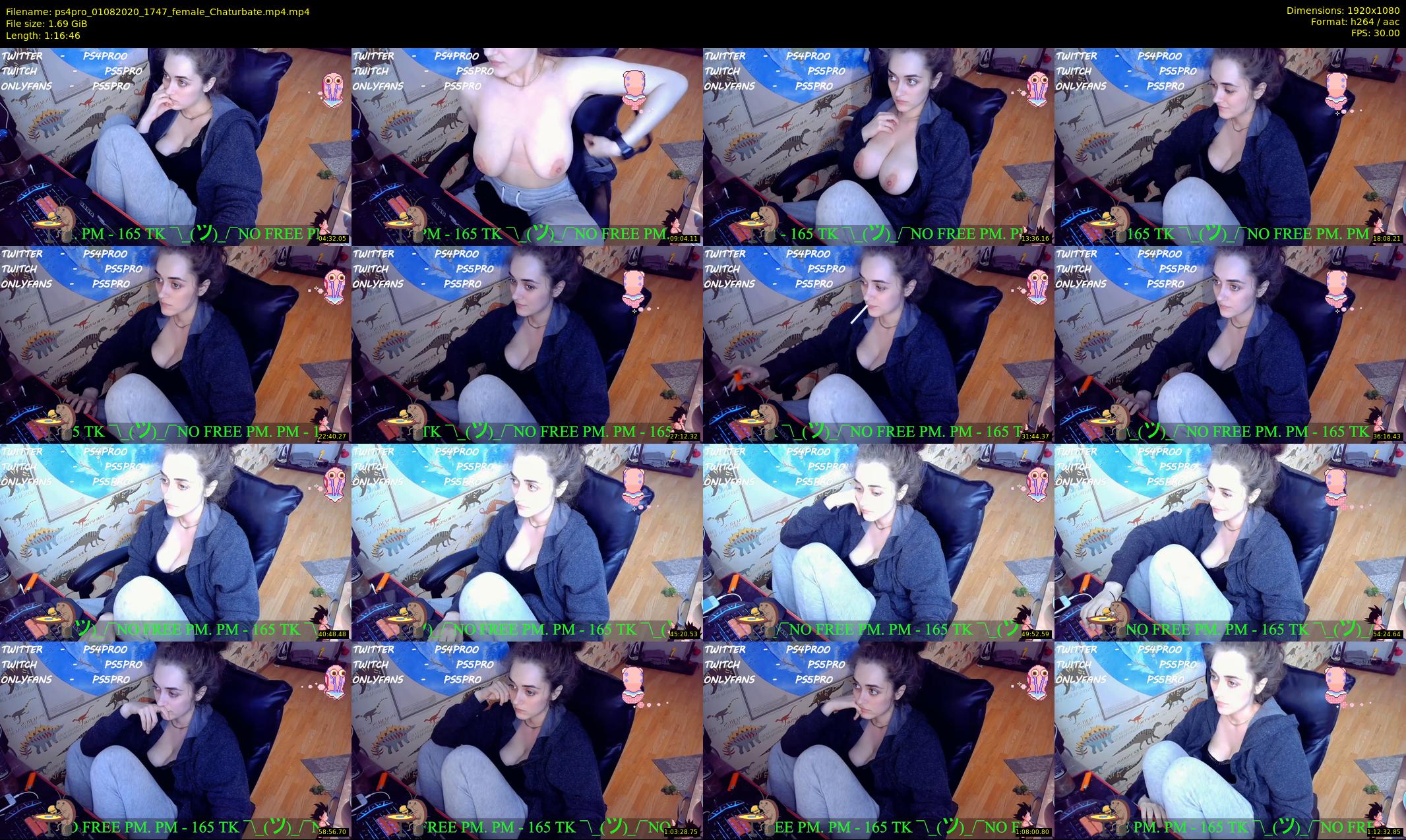 ps4pro — 77 minute Chaturbate female cam show recording, 1080p, Aug 1, 2020