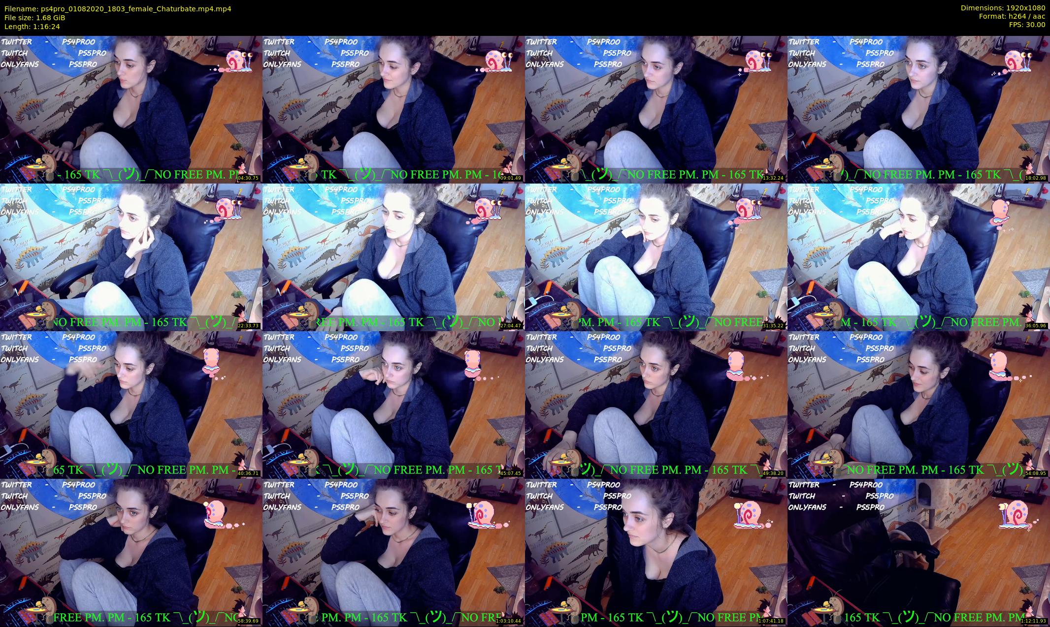 ps4pro — 77 minute Chaturbate female cam show recording, 1080p, Aug 1, 2020