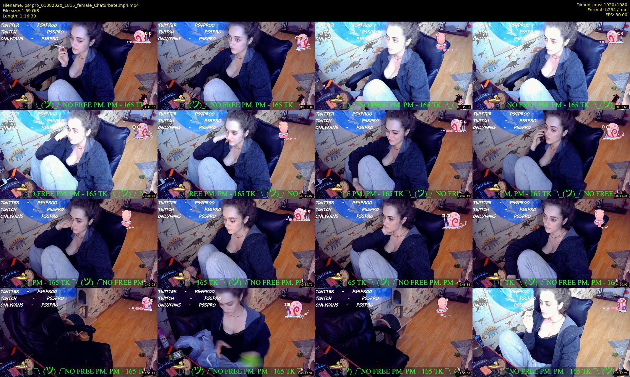 ps4pro — 77 minute Chaturbate female cam show recording, 1080p, Aug 1, 2020