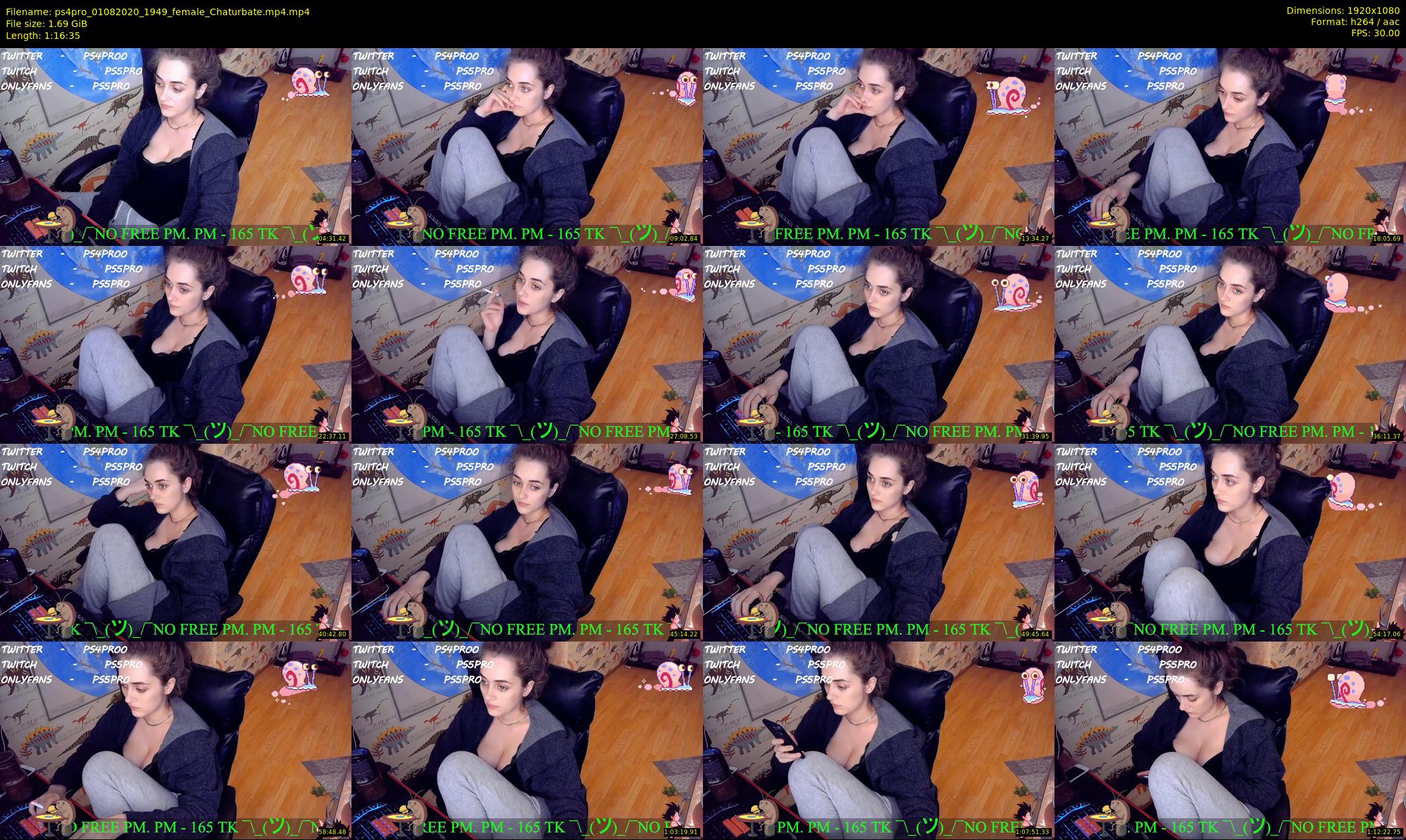 ps4pro — 77 minute Chaturbate female cam show recording, 1080p, Aug 1, 2020