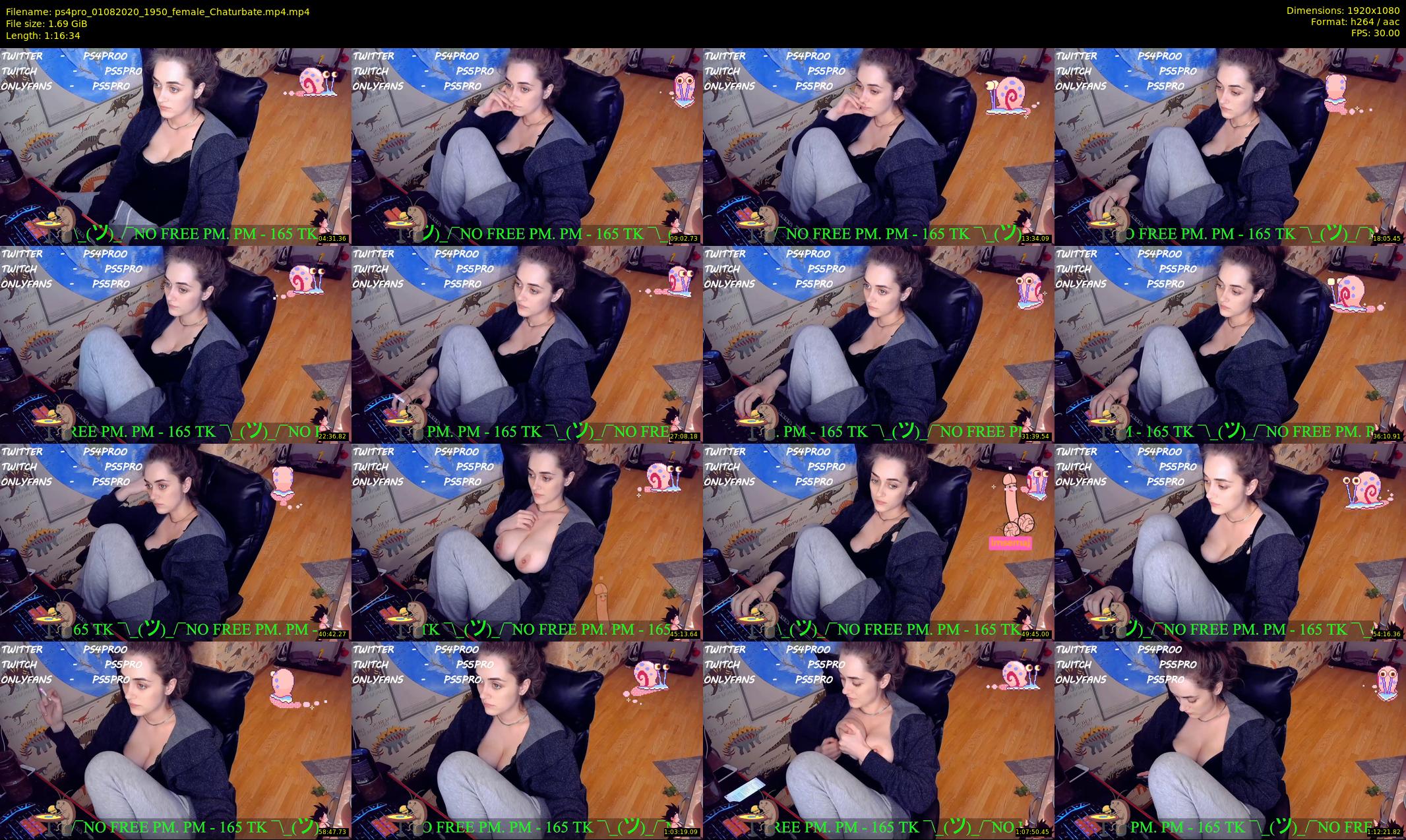 ps4pro — 77 minute Chaturbate female cam show recording, 1080p, Aug 1, 2020