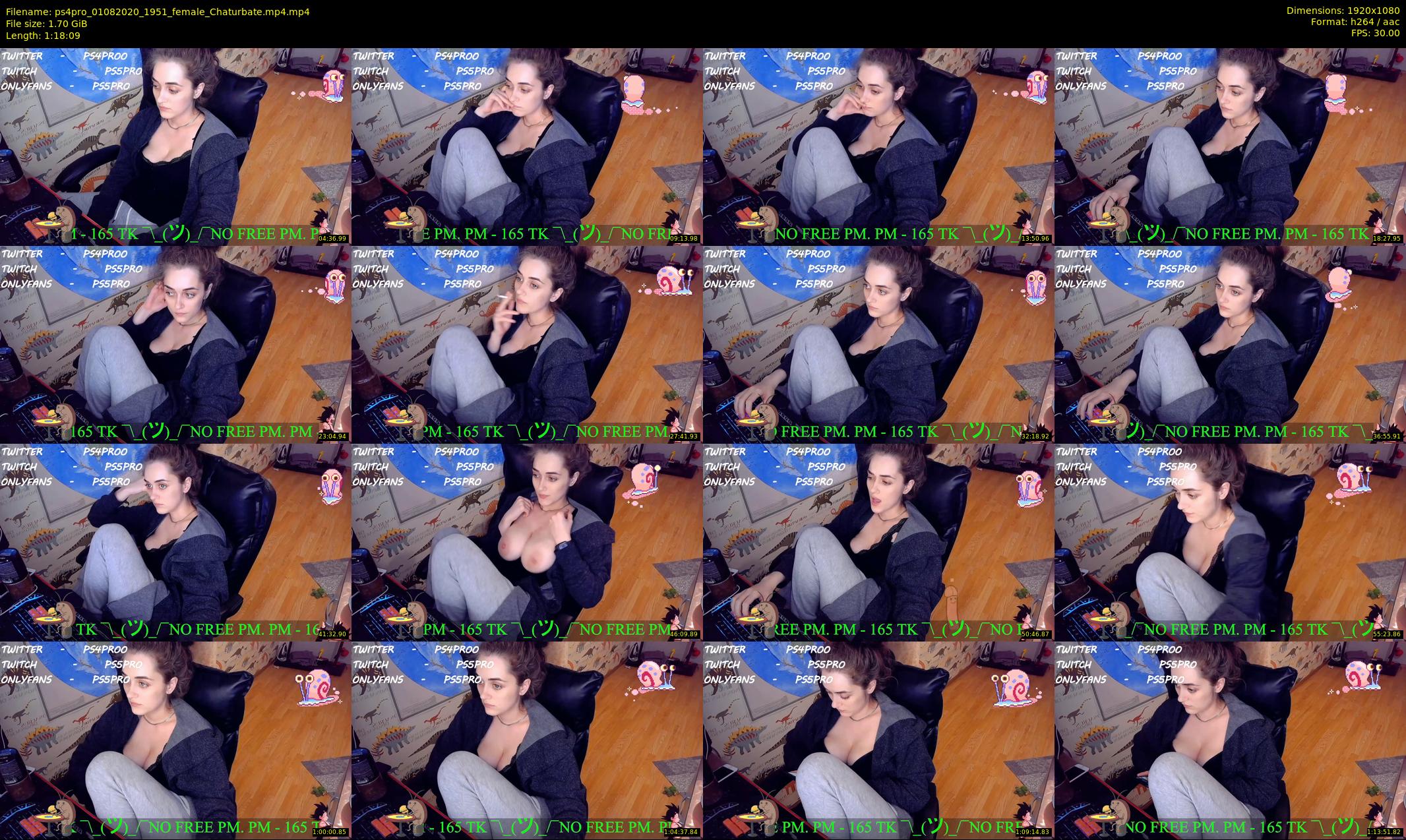 ps4pro — 79 minute Chaturbate female cam show recording, 1080p, Aug 1, 2020