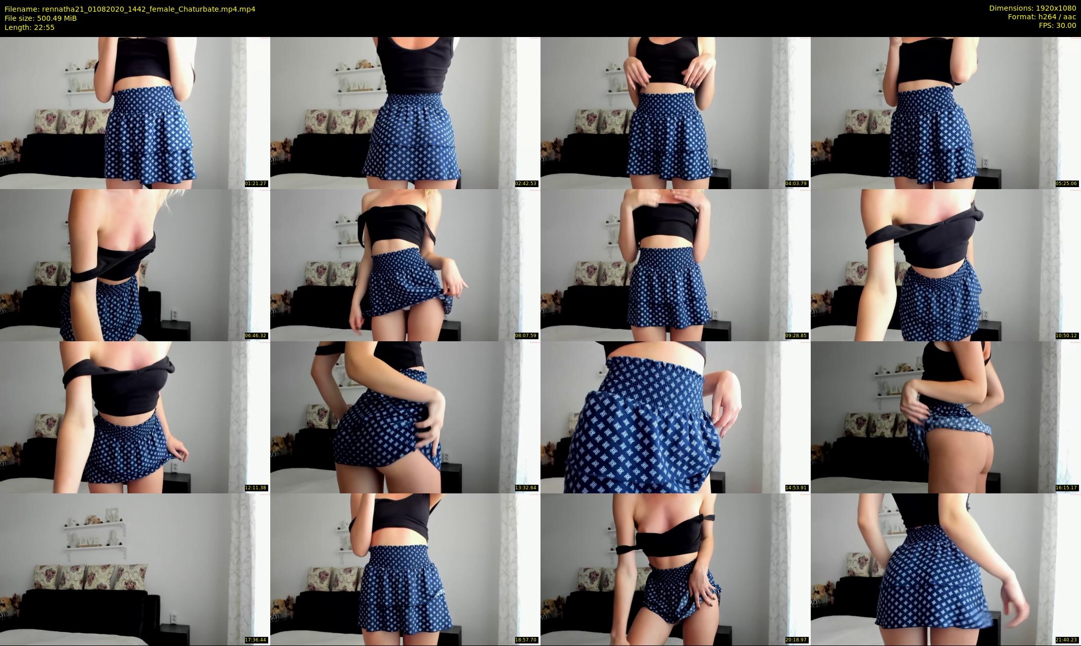 rennatha21 — 23 minute Chaturbate female cam show recording, 1080p, Aug 1, 2020