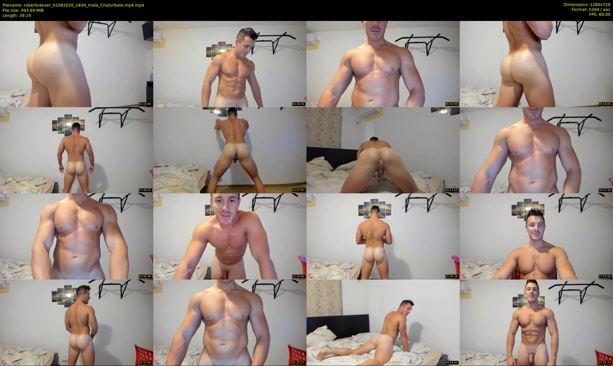 roberto4ever — 40 minute Chaturbate male cam show recording, 720p, Aug 1, 2020