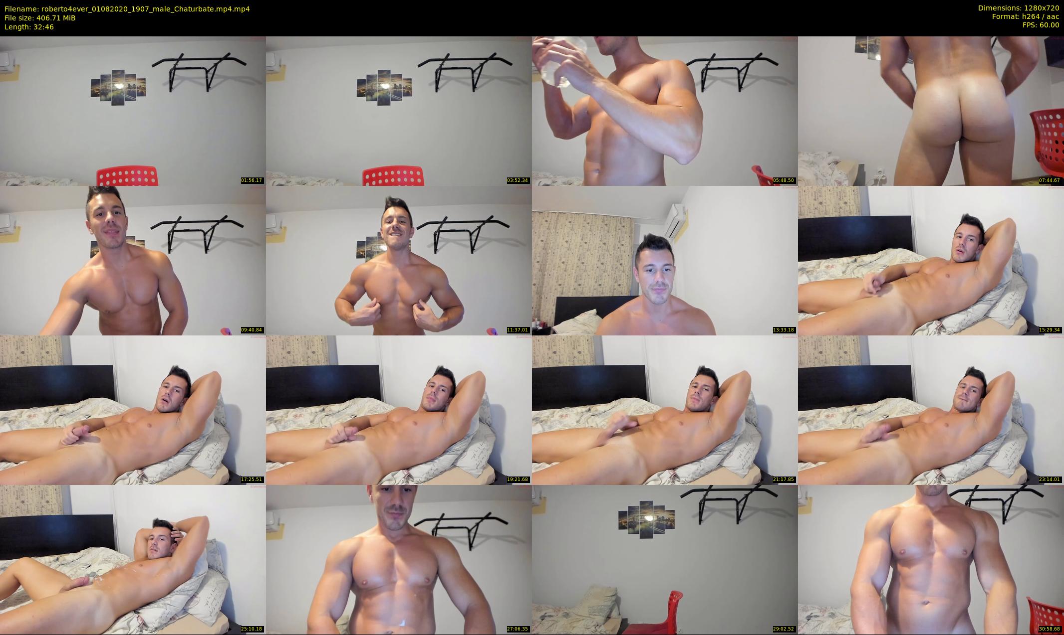 roberto4ever — 33 minute Chaturbate male cam show recording, 720p, Aug 1, 2020