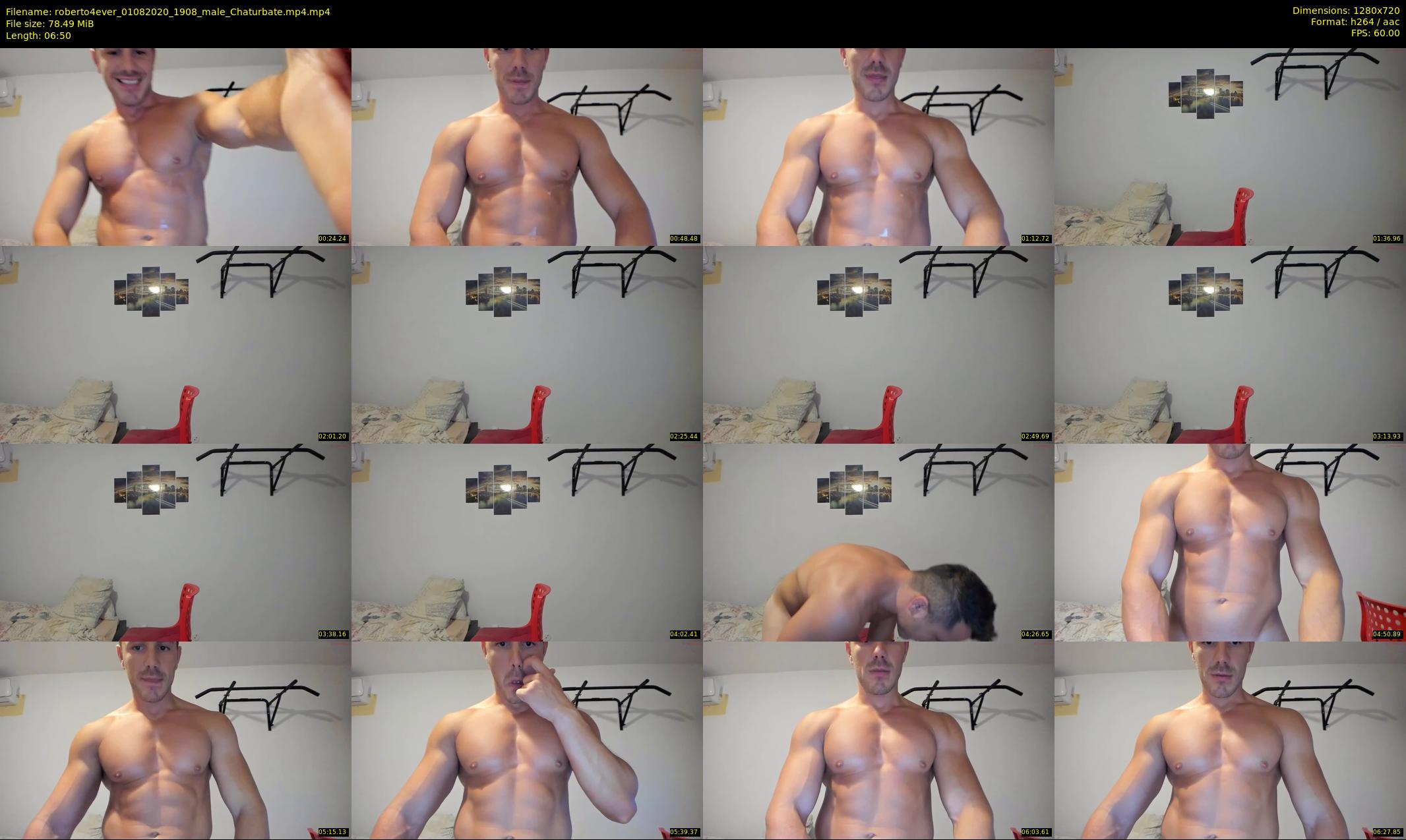 roberto4ever — 7 minute Chaturbate male cam show recording, 720p, Aug 1, 2020