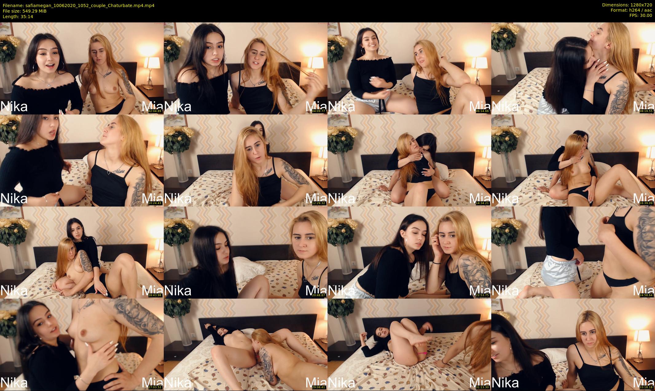 safiamegan — 36 minute Chaturbate couple cam show recording, 720p, Jun 10, 2020