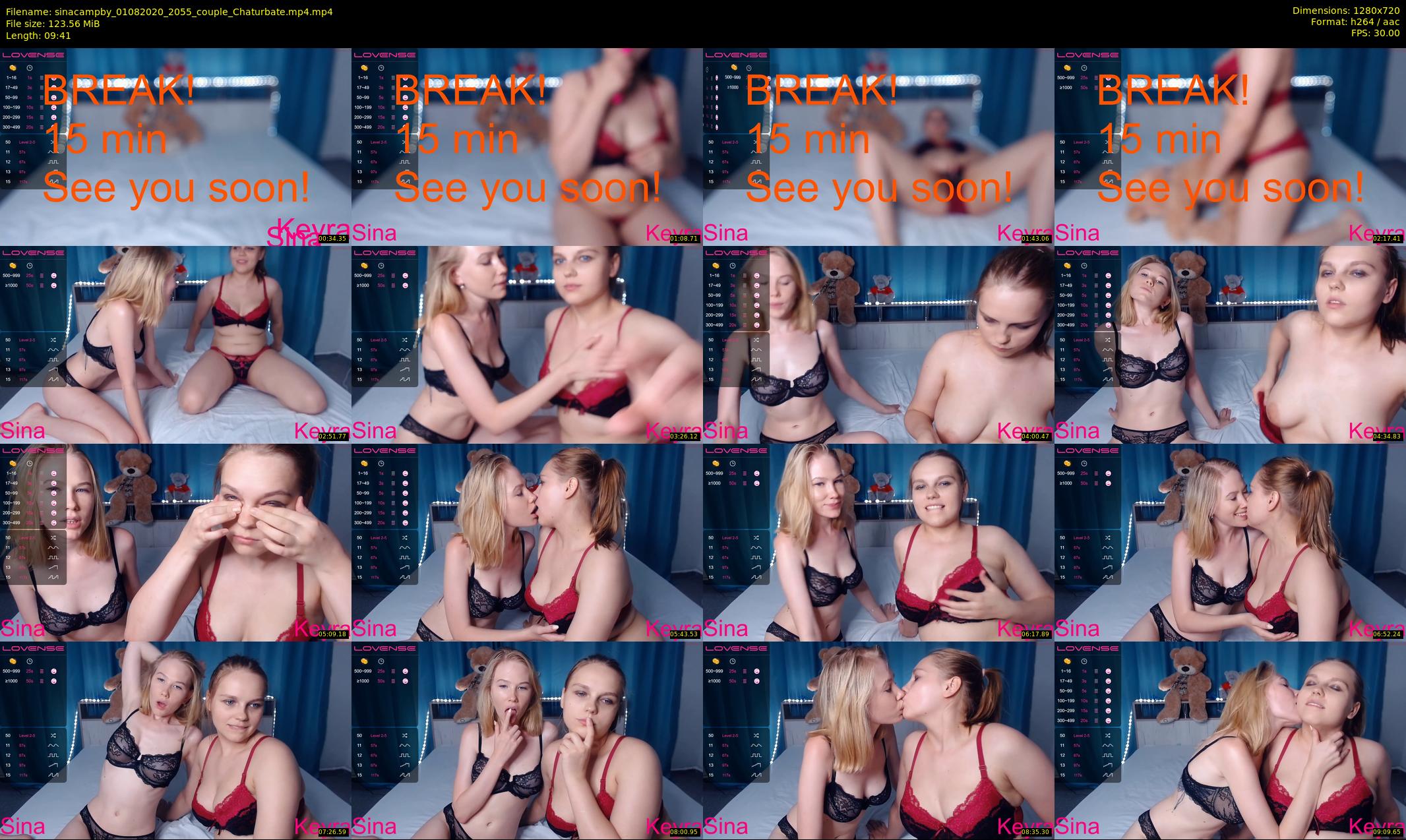 sinacampby — 10 minute Chaturbate couple cam show recording, 720p, Aug 1, 2020