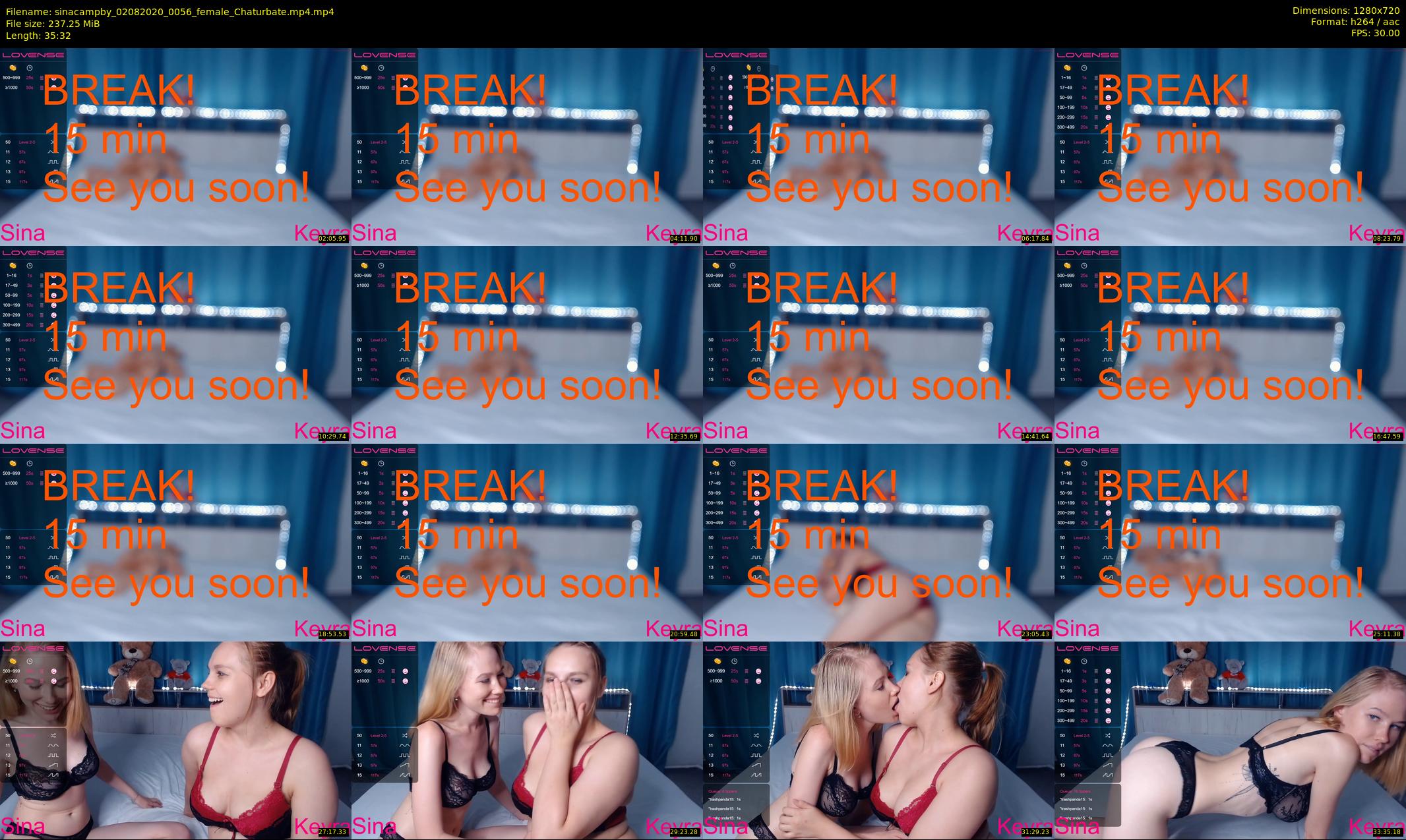 sinacampby — 36 minute Chaturbate couple cam show recording, 720p, Aug 2, 2020