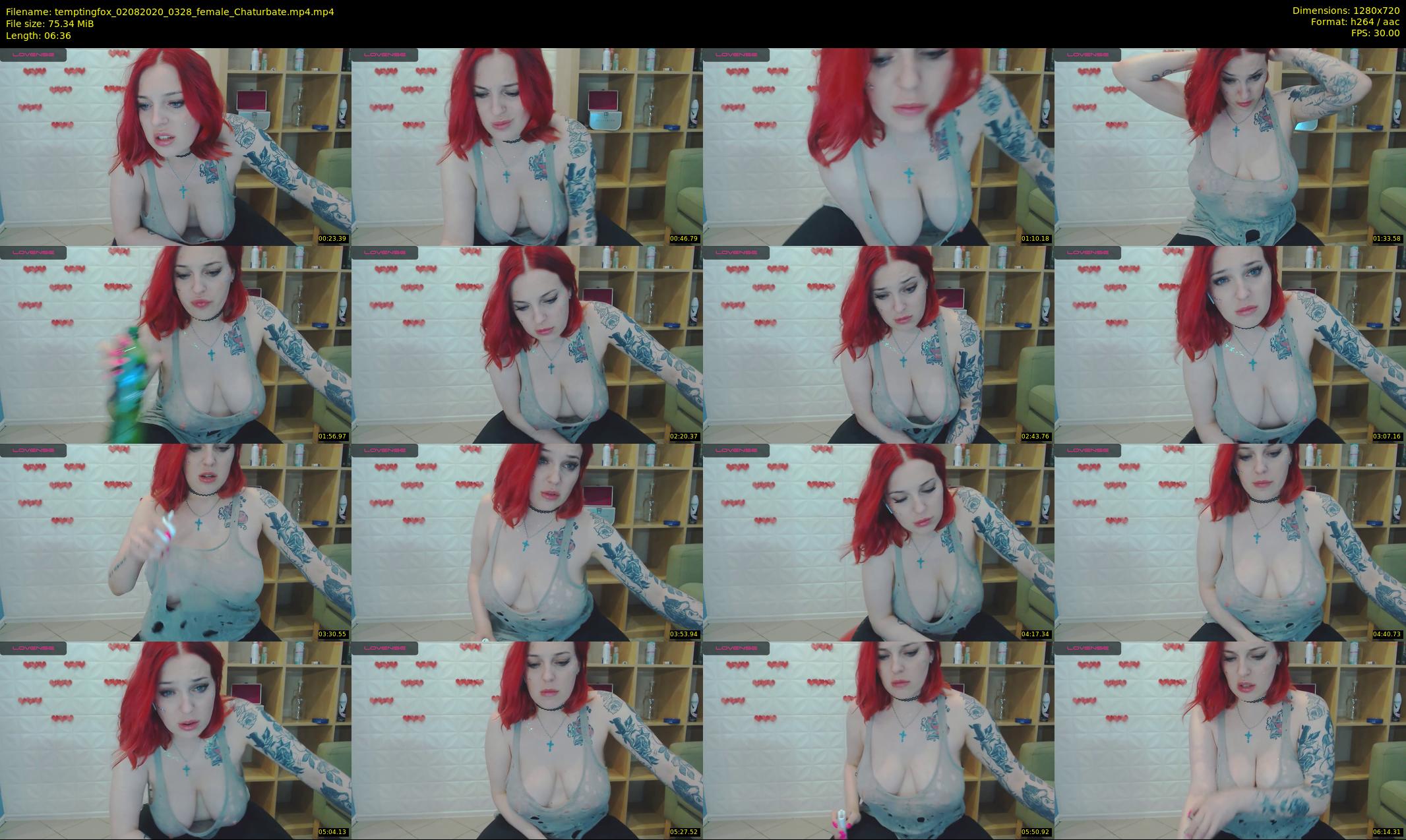 temptingfox — 7 minute Chaturbate female cam show recording, 720p, Aug 2, 2020