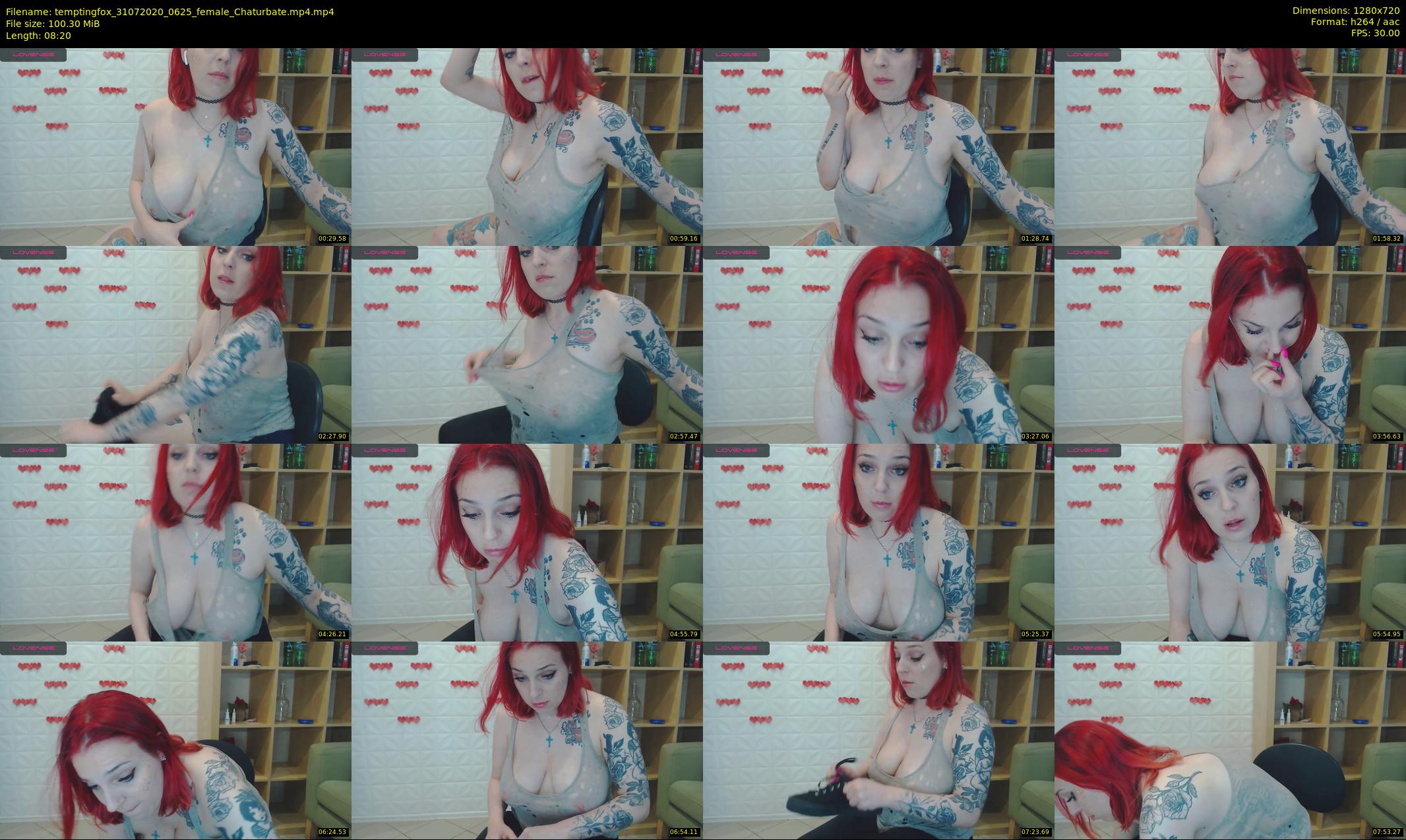 temptingfox — 9 minute Chaturbate female cam show recording, 720p, Jul 31, 2020