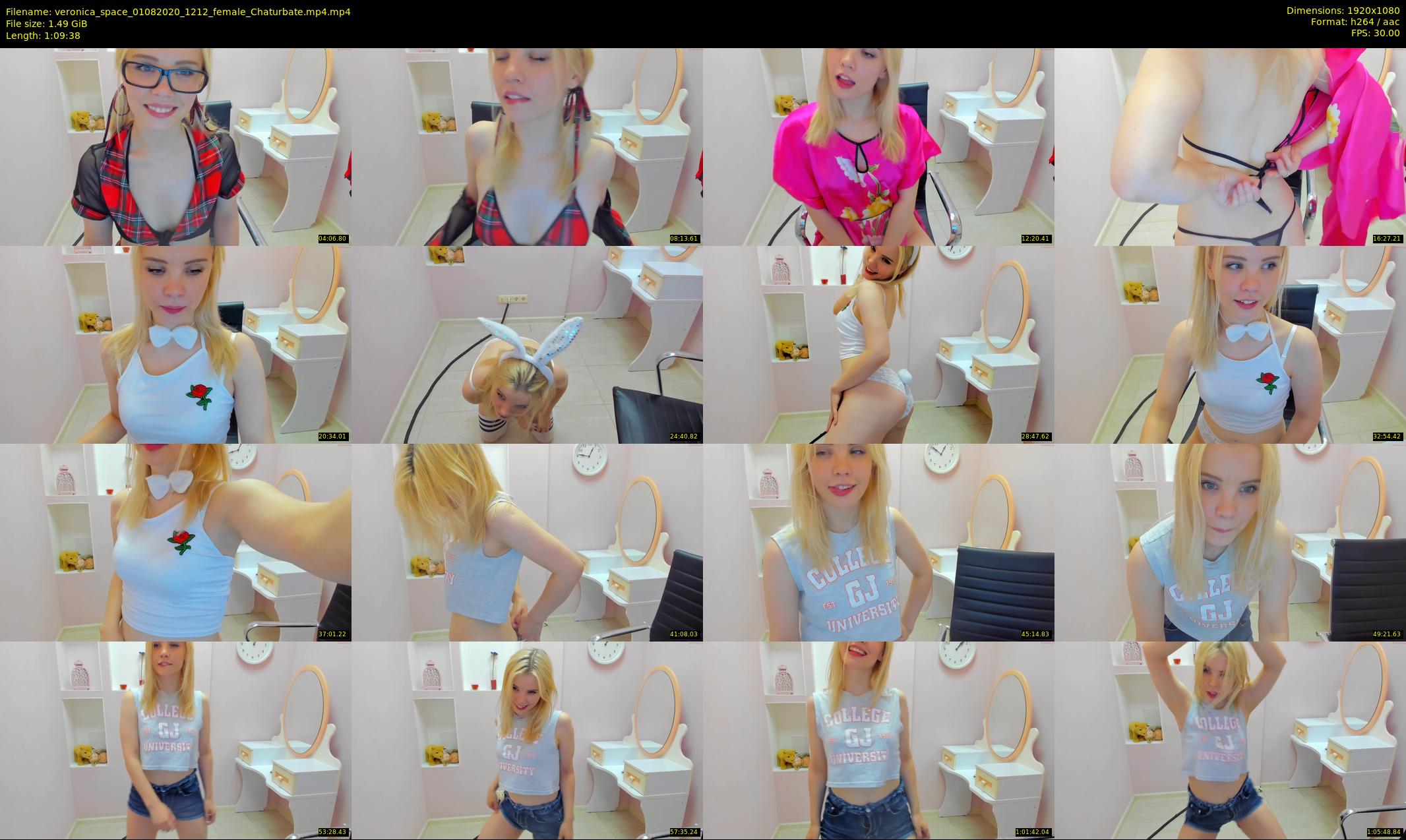 veronica_space — 70 minute Chaturbate female cam show recording, 1080p, Aug 1, 2020