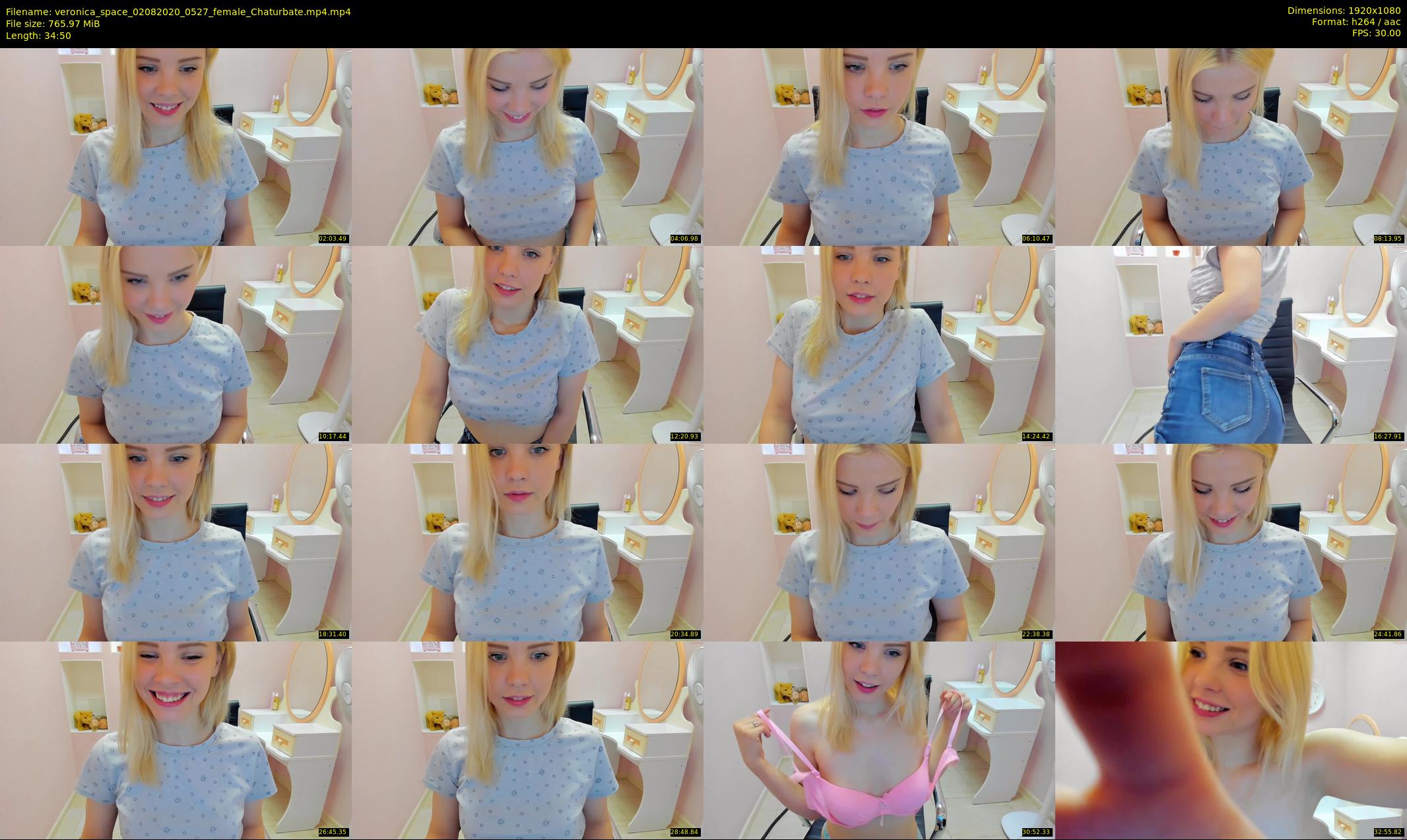 veronica_space — 35 minute Chaturbate female cam show recording, 1080p, Aug 2, 2020