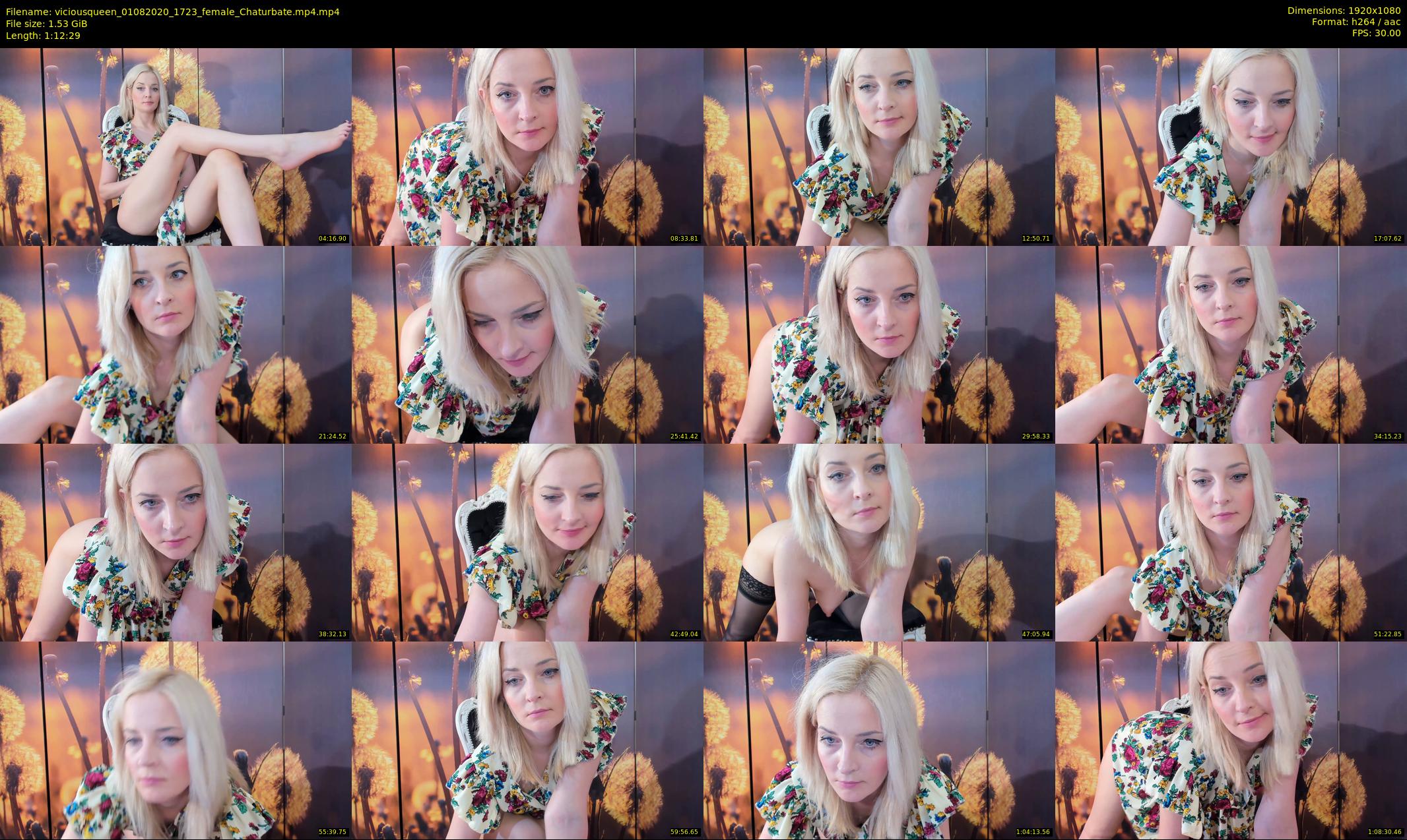viciousqueen — 73 minute Chaturbate female cam show recording, 1080p, Aug 1, 2020