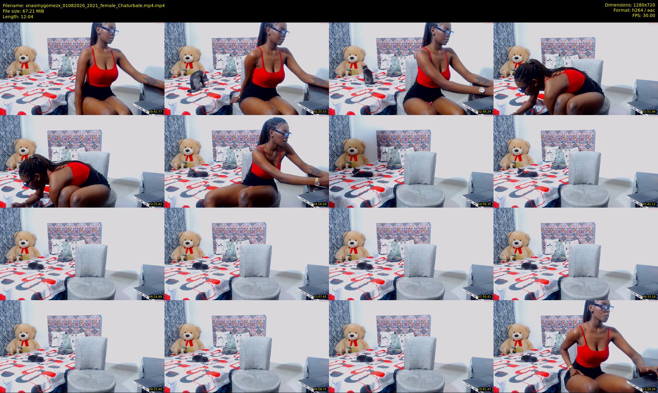xnaomygomezx — 13 minute Chaturbate female cam show recording, 720p, Aug 1, 2020