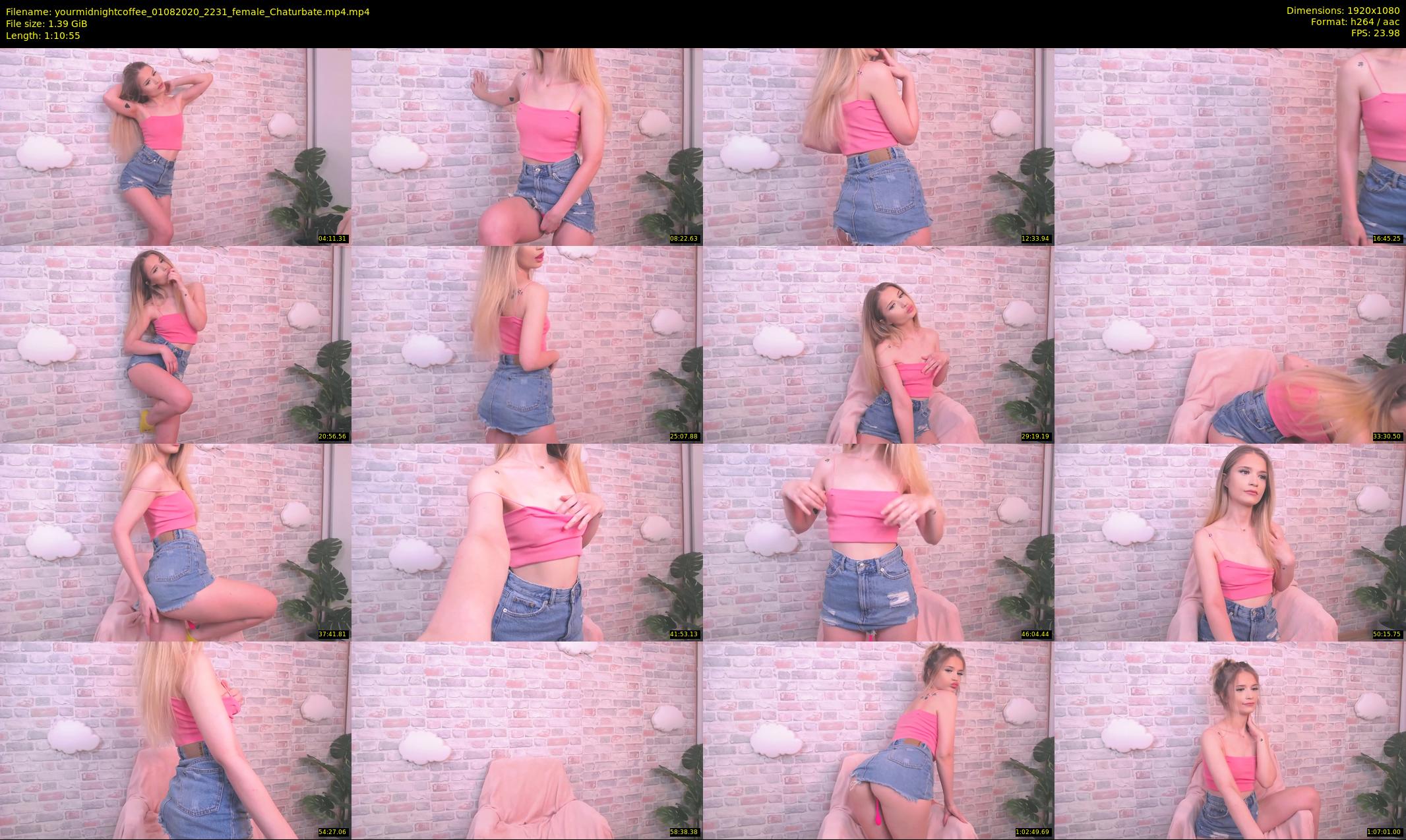 yourmidnightcoffee — 71 minute Chaturbate female cam show recording, 1080p, Aug 1, 2020