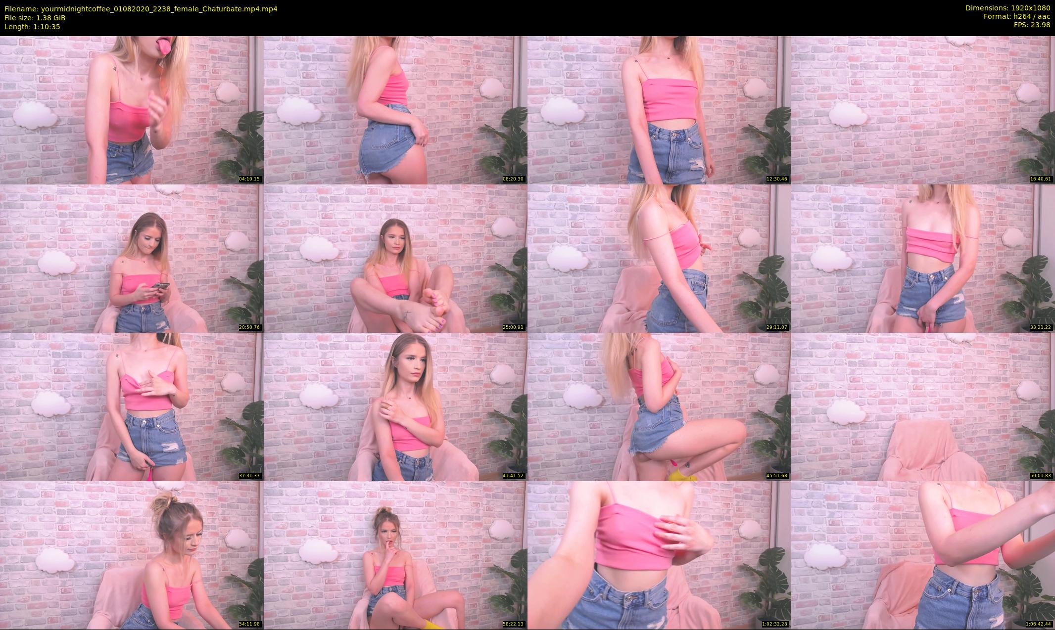 yourmidnightcoffee — 71 minute Chaturbate female cam show recording, 1080p, Aug 1, 2020