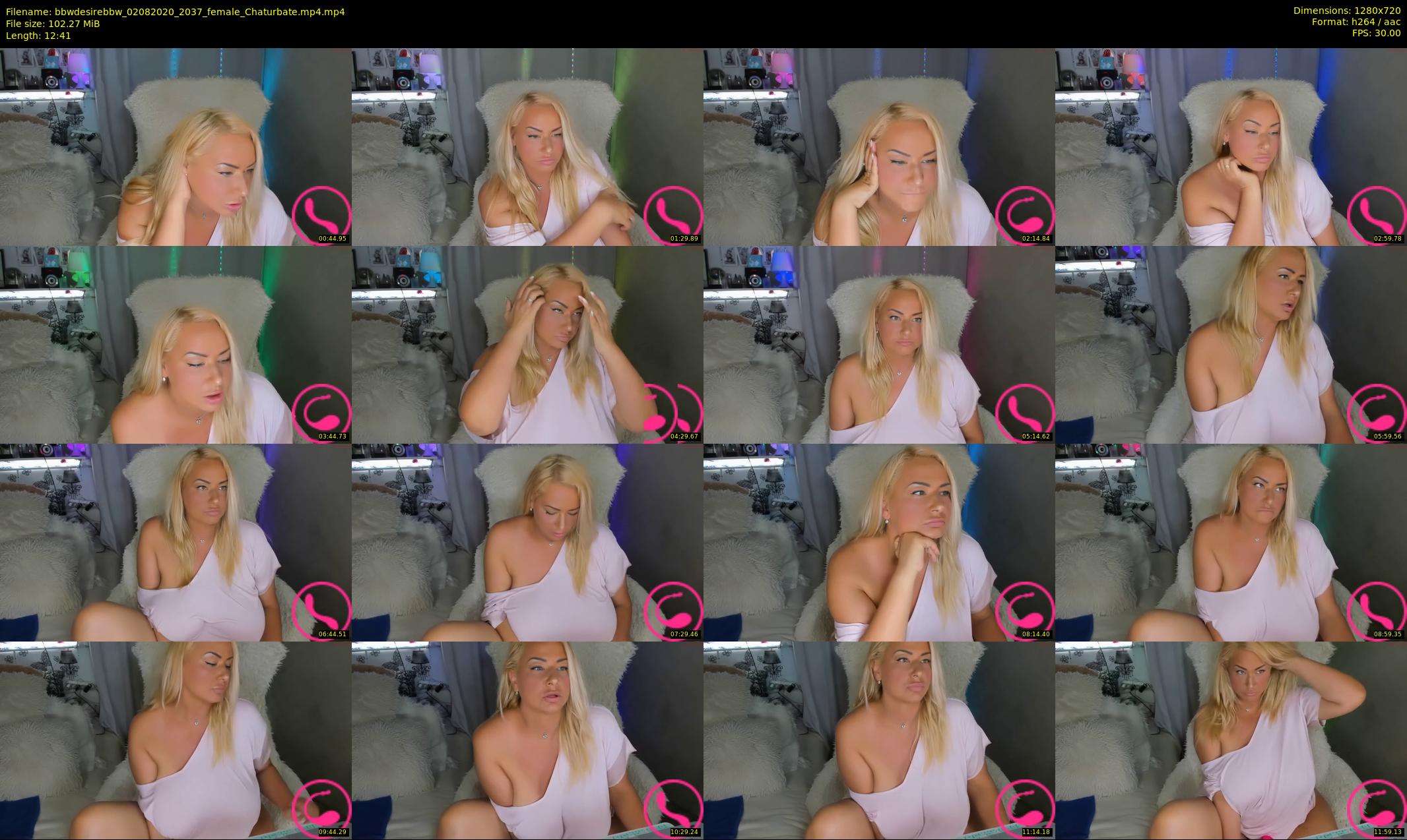 bbwdesirebbw — 13 minute Chaturbate female cam show recording, 720p, Aug 2, 2020