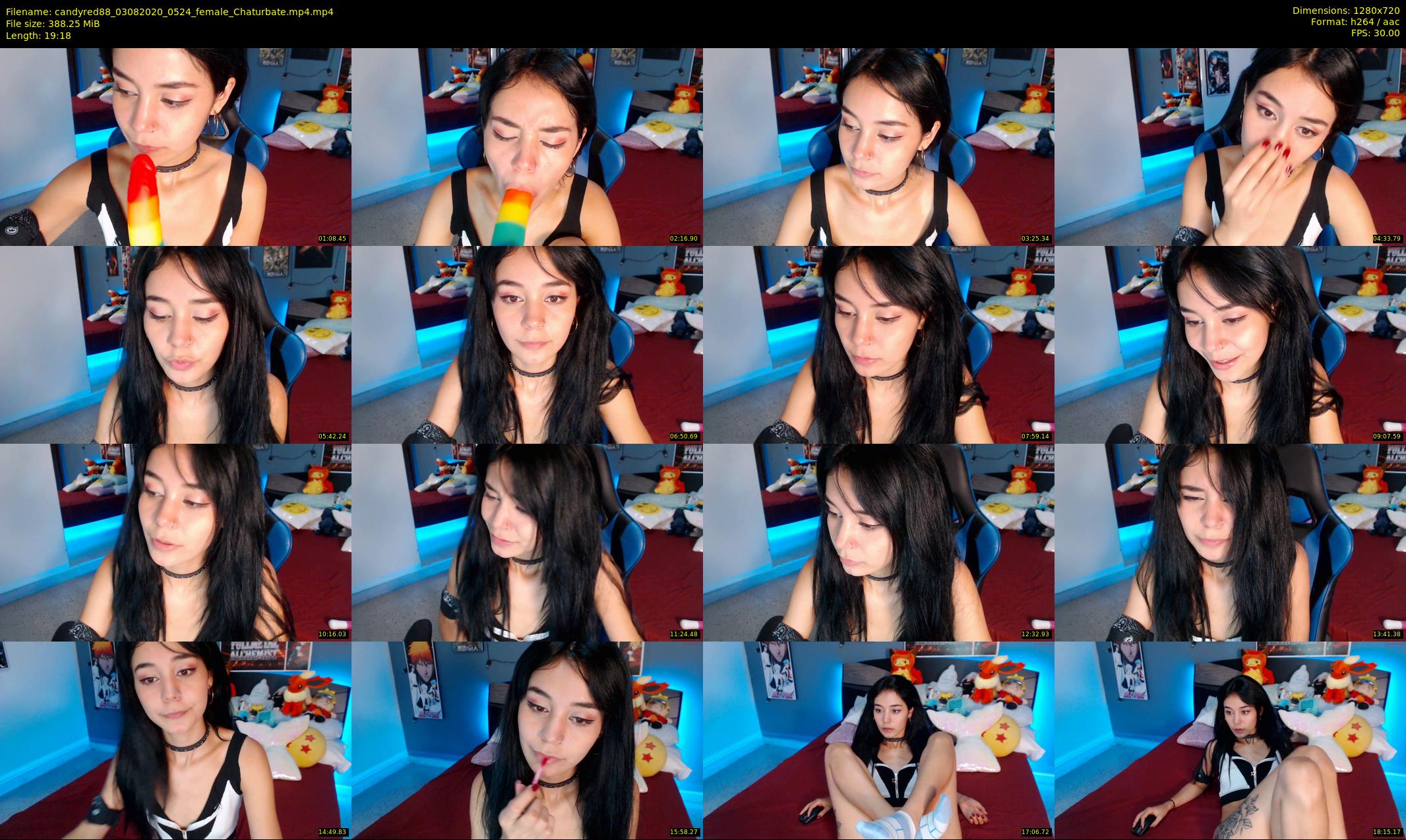 candyred88 — 20 minute Chaturbate female cam show recording, 720p, Aug 3, 2020
