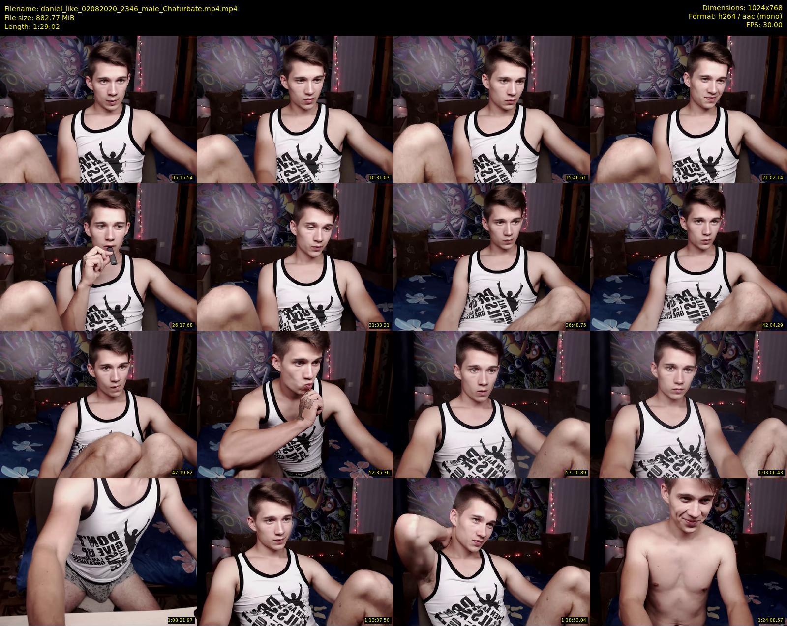 daniel_like — 90 minute Chaturbate male cam show recording, 720p, Aug 2, 2020