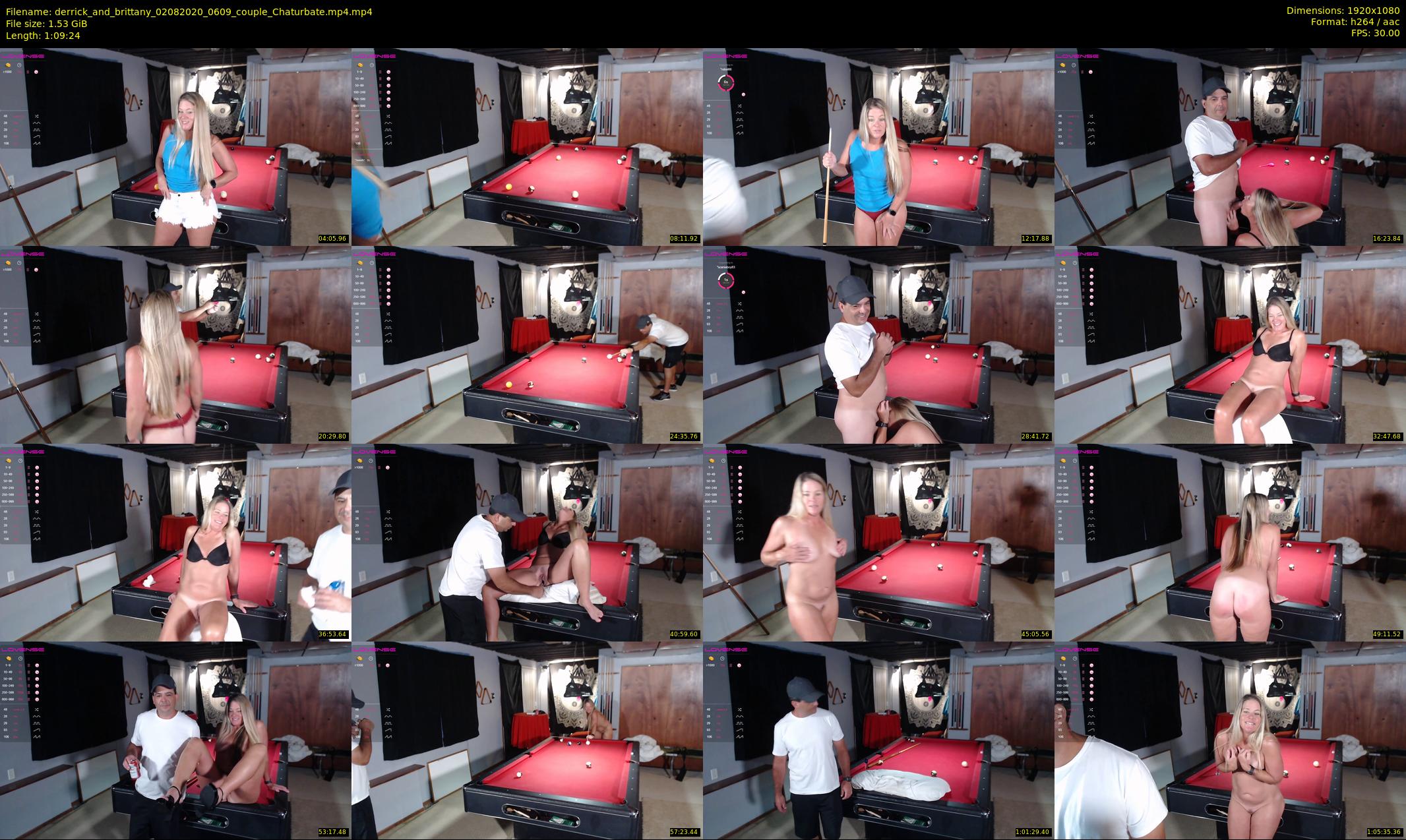 derrick_and_brittany — 70 minute Chaturbate couple cam show recording, 1080p, Aug 2, 2020